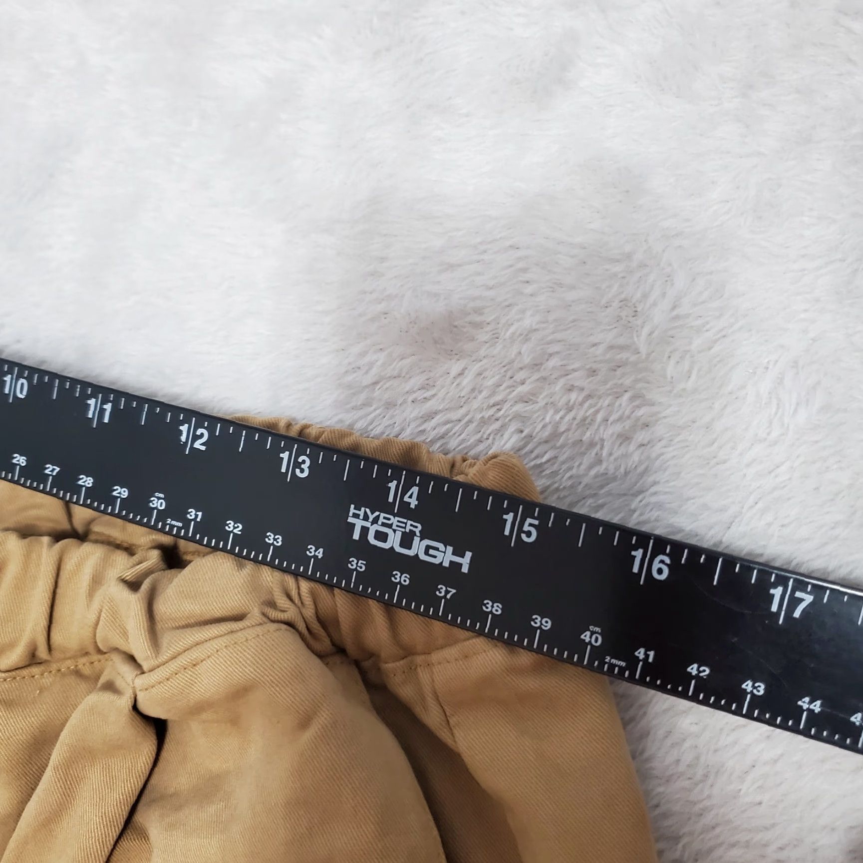 Vintage Simple Pants Womens 12 Camel Twill Cotton Elastic Waist NWT Size 34" / US 12 / IT 48 - 7 Thumbnail