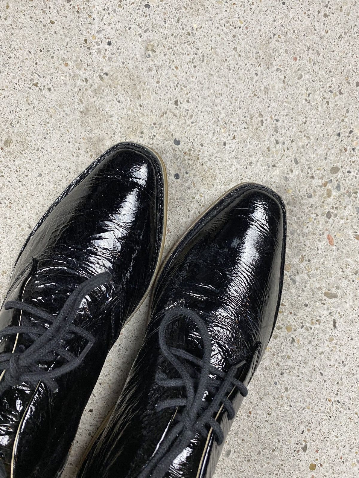 Diesel Diesel vintage patent leather shoes boots black transparent Size US 9 / EU 42 - 9 Thumbnail