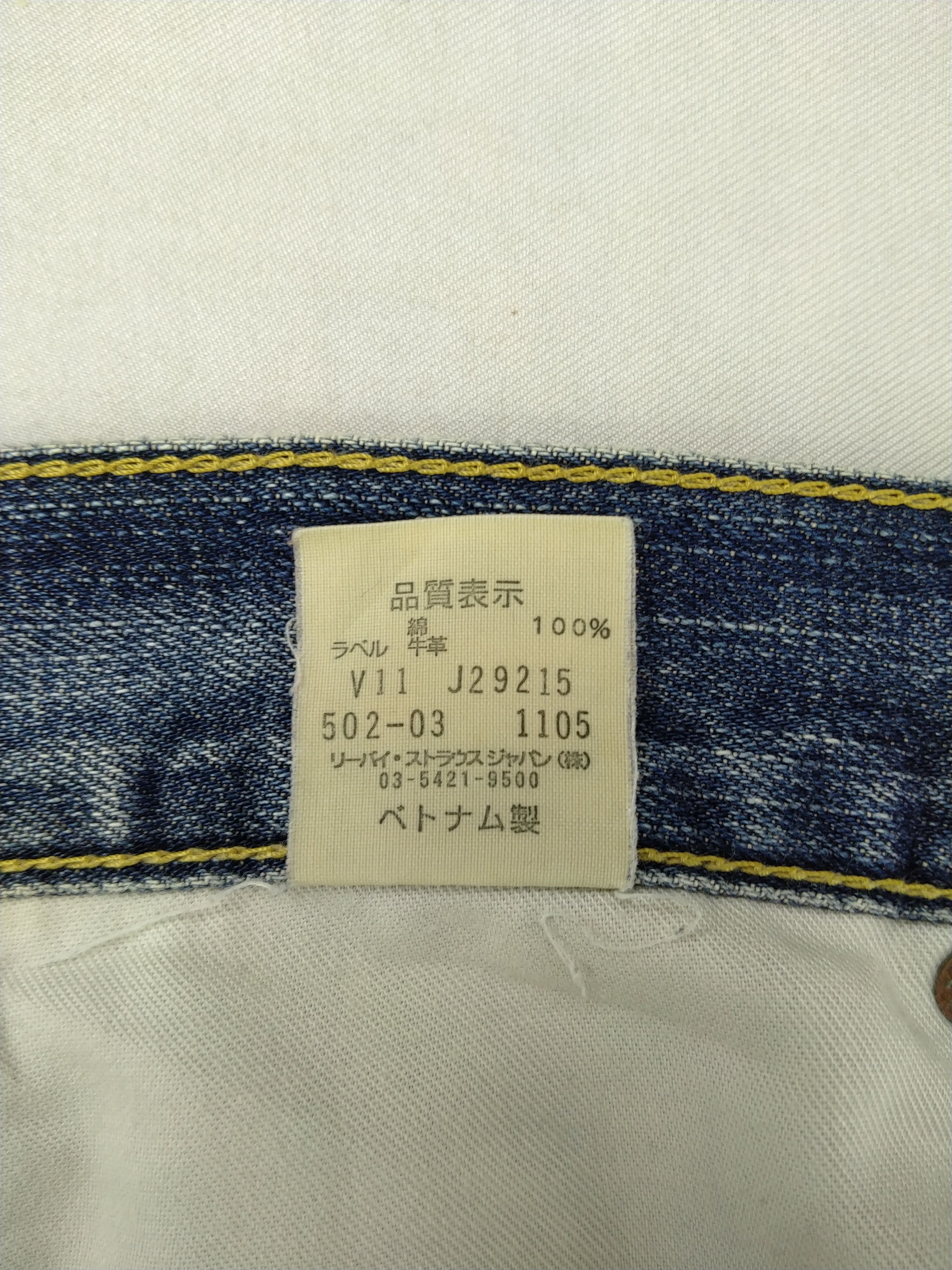Levi's Blue Vintage Levi's 502 Distressed Ripped Denim -JN167 Size US 30 / EU 46 - 14 Thumbnail
