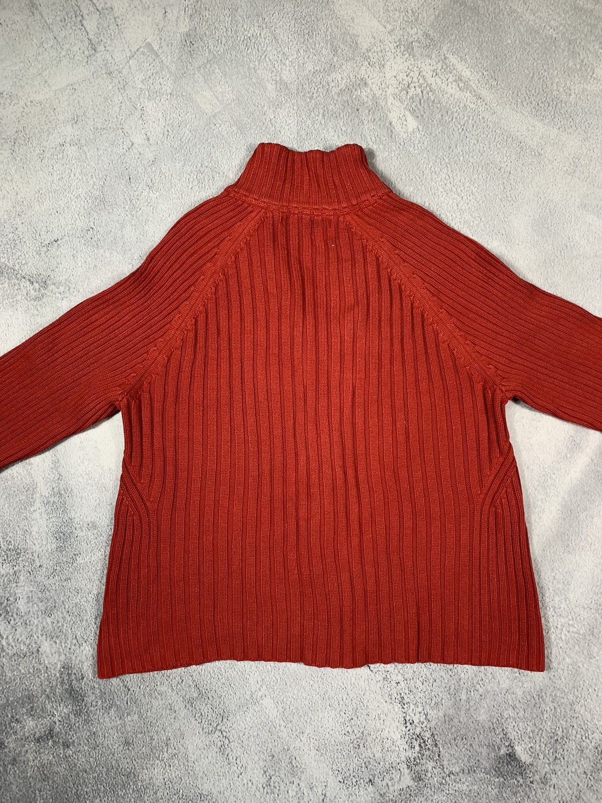 Japanese Brand × Tommy Hilfiger × Vintage Vintage Y2K ribbed zip up Tommy Hilfiger sweater old money Size L / US 10 / IT 46 - 6 Thumbnail
