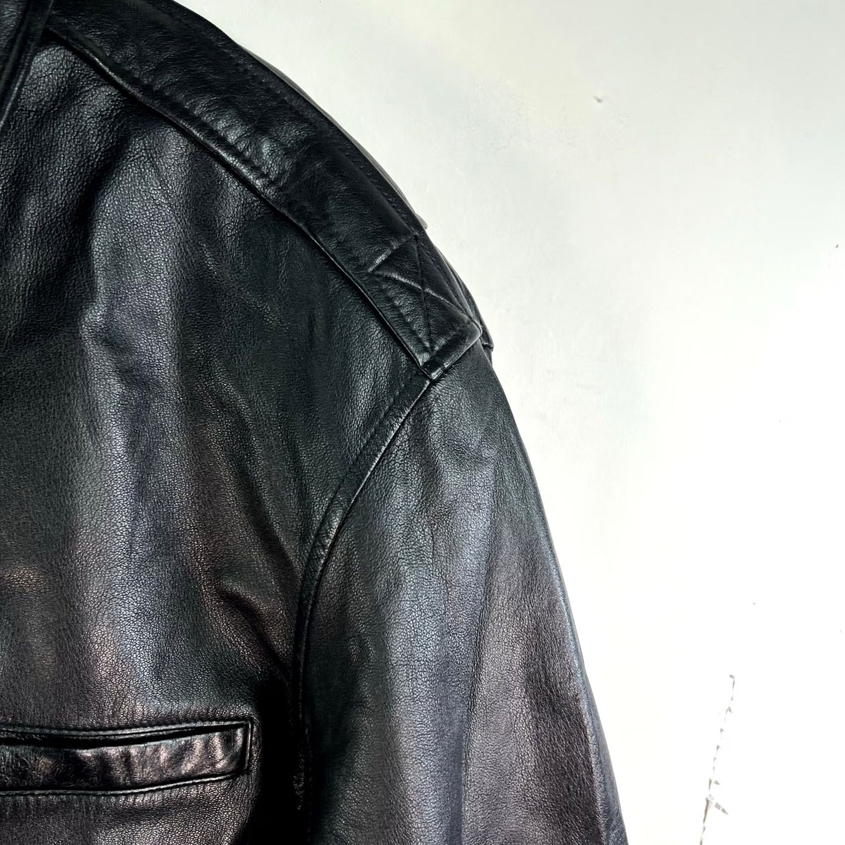 Vintage Wilsons Leather Coat Mens Size M Black Thinsulate Removable Liner Belted Lined Vintage: No Overcoat Size US M / EU 48-50 / 2 - 2 Thumbnail