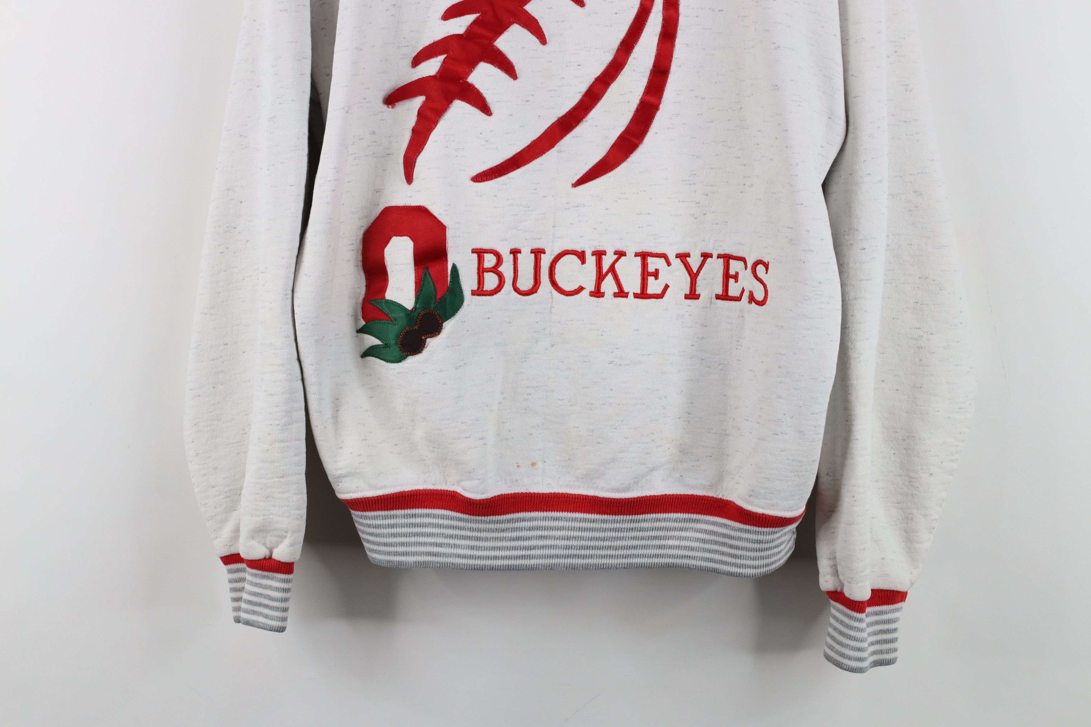 Vintage Vintage 90s Ohio State University Football Sweatshirt USA Size M / US 6-8 / IT 42-44 - 3 Thumbnail