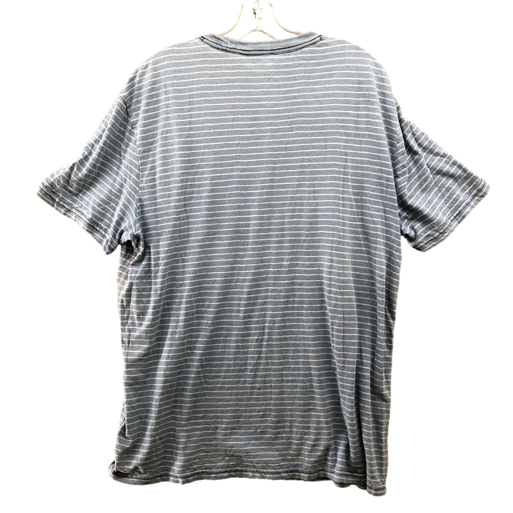 Calvin Klein CALVIN KLEIN T-Shirt Mens XL Short Sleeve Crewneck Blue White Striped Colorful Size US XL / EU 56 / 4 - 2 Thumbnail