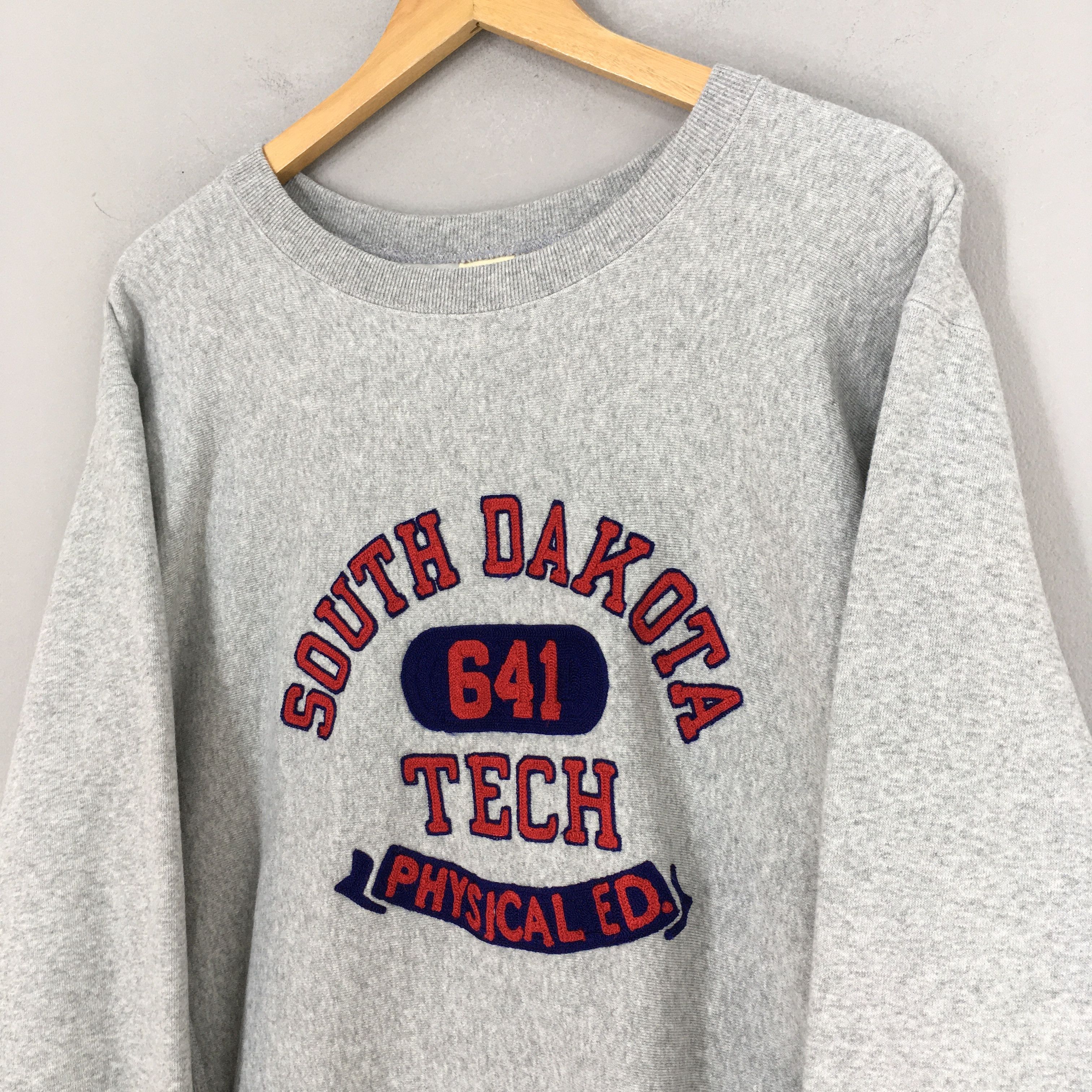 NCAA Vintage South Dakota Tech NCAA Rugby Gray Sweater XLarge Size US XL / EU 56 / 4 - 3 Thumbnail