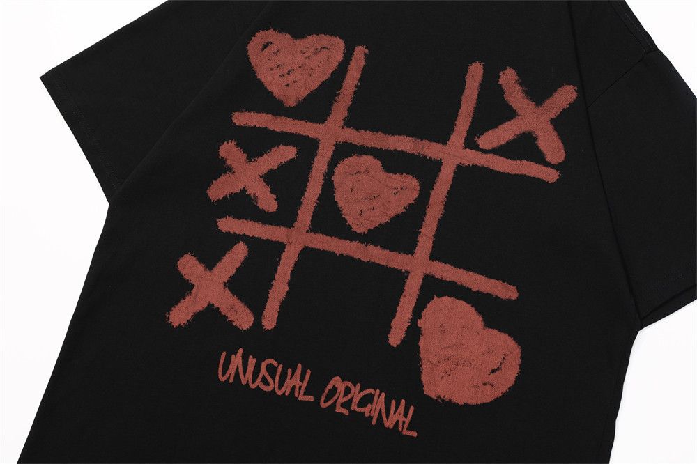 Japanese Brand × Vintage Men's loose street fashion casual cotton heart print T-shirt Size US M / EU 48-50 / 2 - 4 Thumbnail