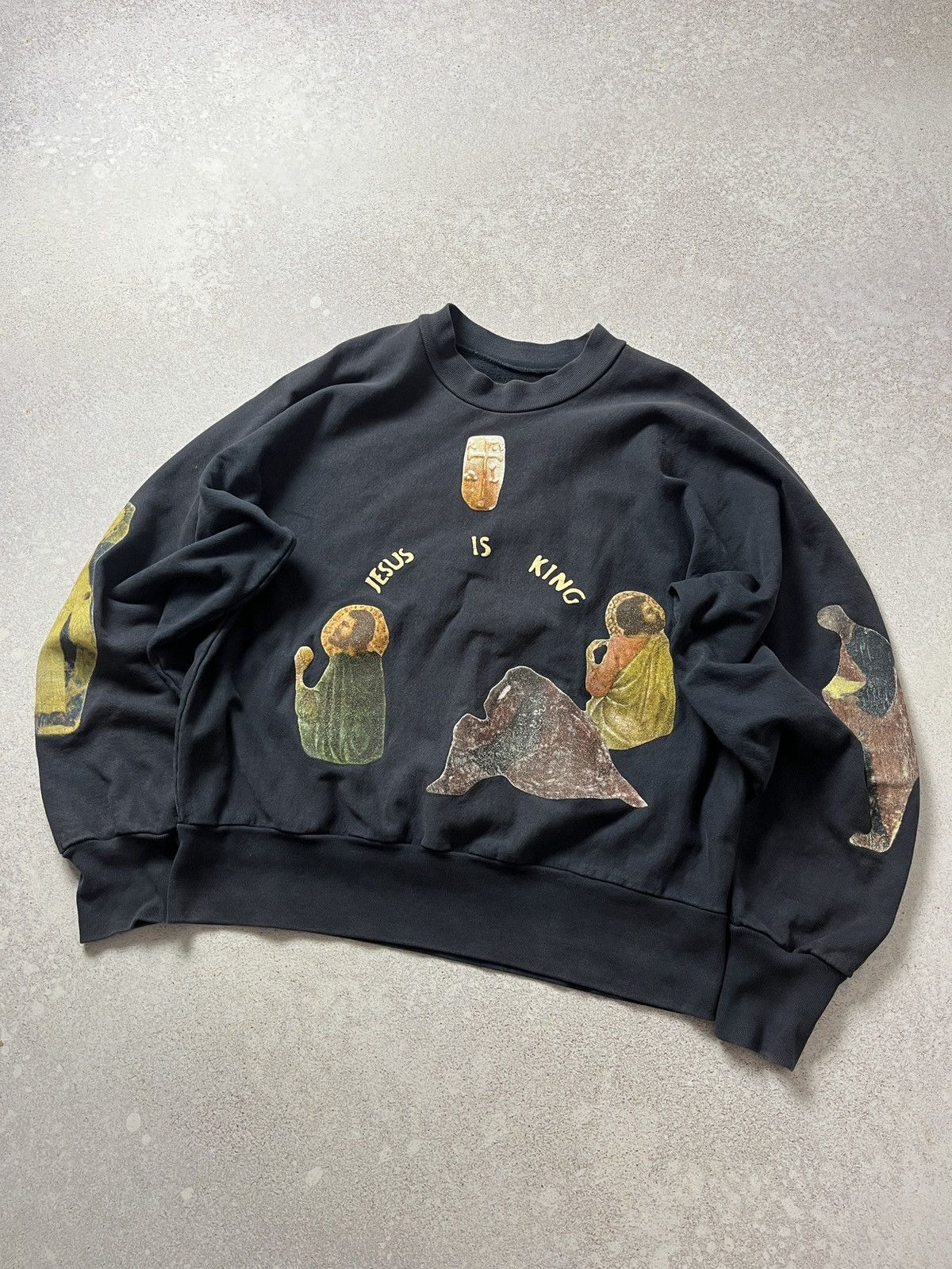 Yeezy JESUS IS KING SWEATSHIRT CREWNECK KANYE WEST YE Size US S / EU 44-46 / 1 - 1 Thumbnail