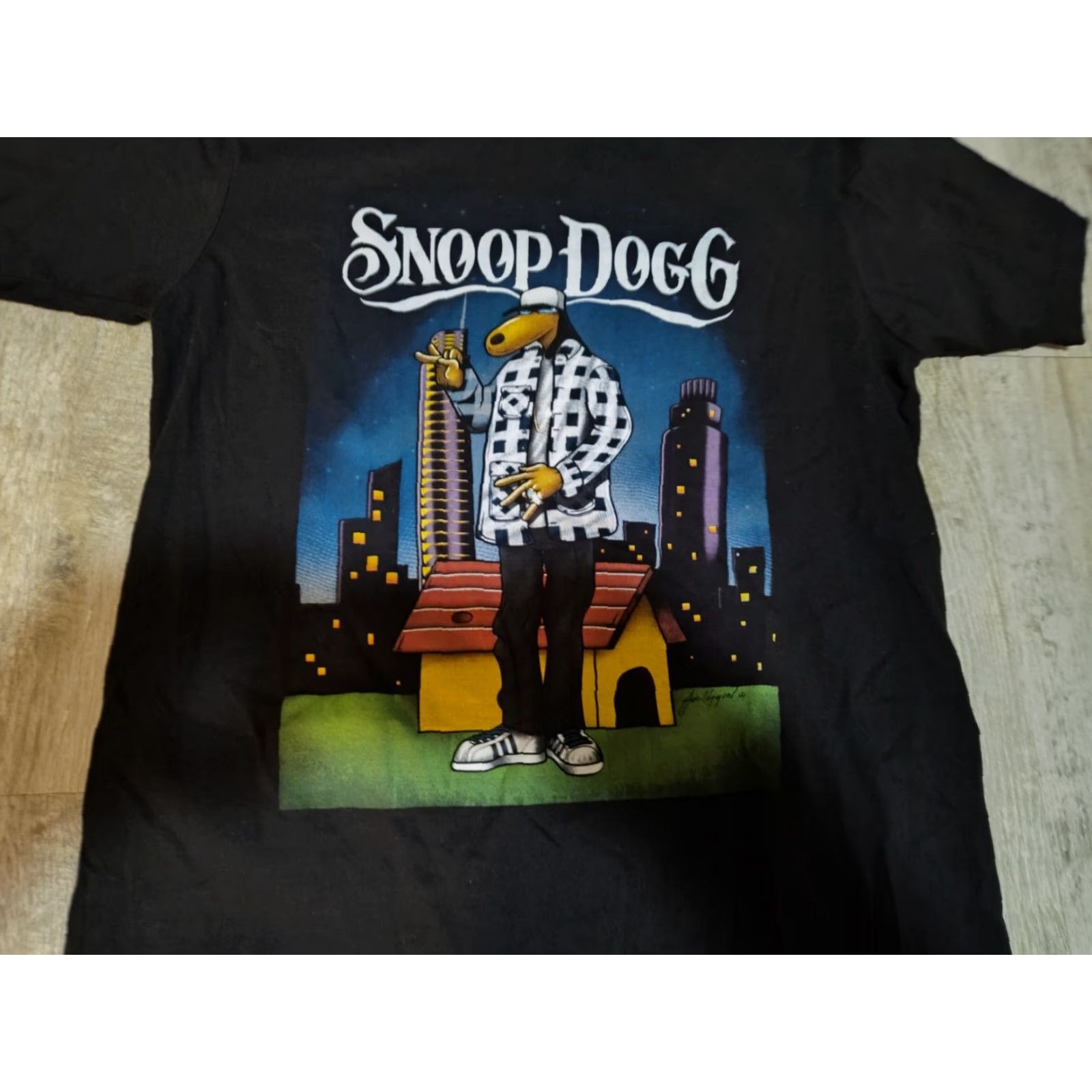 Vintage VINTAGE Joe Cool The Dog Collection T-Shirt Snoop Dogg Adult Size M Black Crew Neck Short Sleeve 90s Dog Theme Mens Size US M / EU 48-50 / 2 - 2 Thumbnail