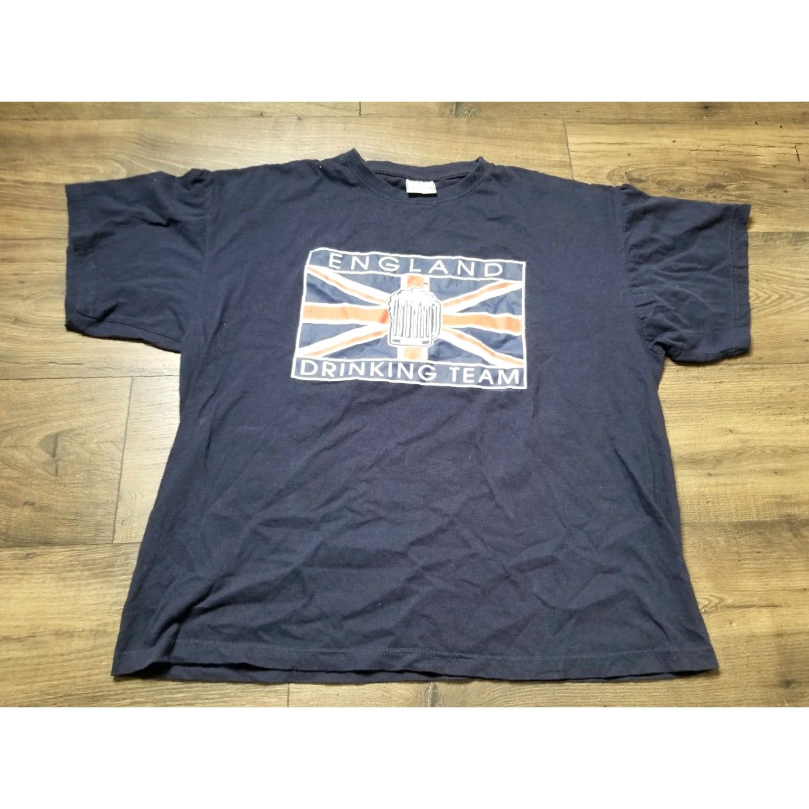 Vintage FUNNY St. Patrick's Day Beer Drinking Team T-Shirt Mens Large Blue Size US L / EU 52-54 / 3 - 2 Thumbnail