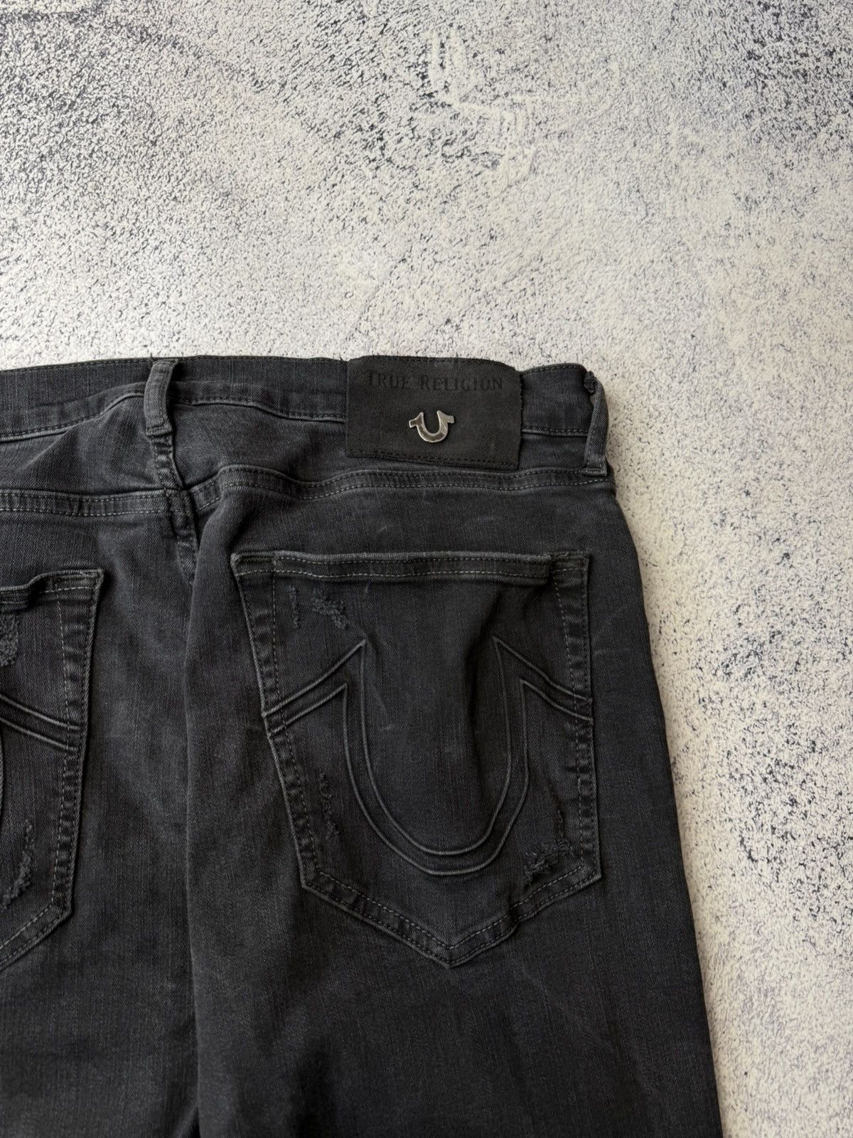 Japanese Brand Vintage True Religion Black Jeans Chief Keef Awant Garde Size US 36 / EU 52 - 3 Thumbnail
