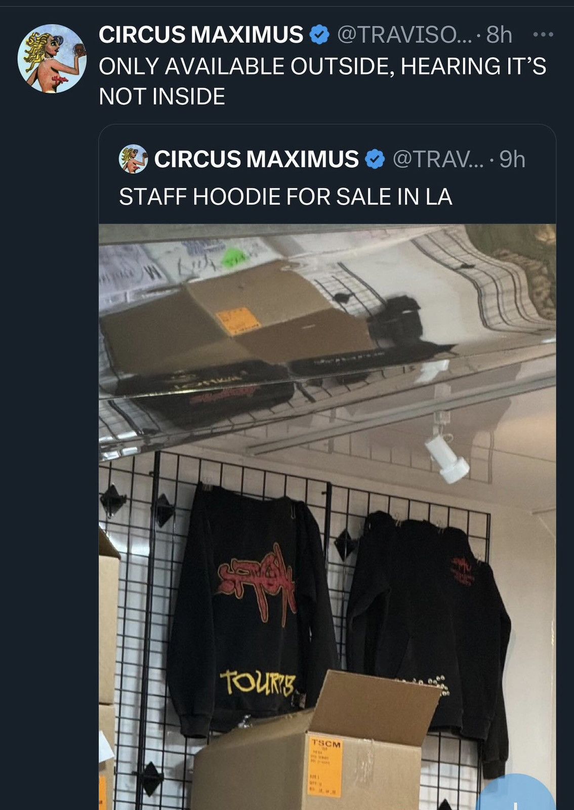 Travis Scott LA Utopia tour 23 hoodie Size US L / EU 52-54 / 3 - 10 Thumbnail