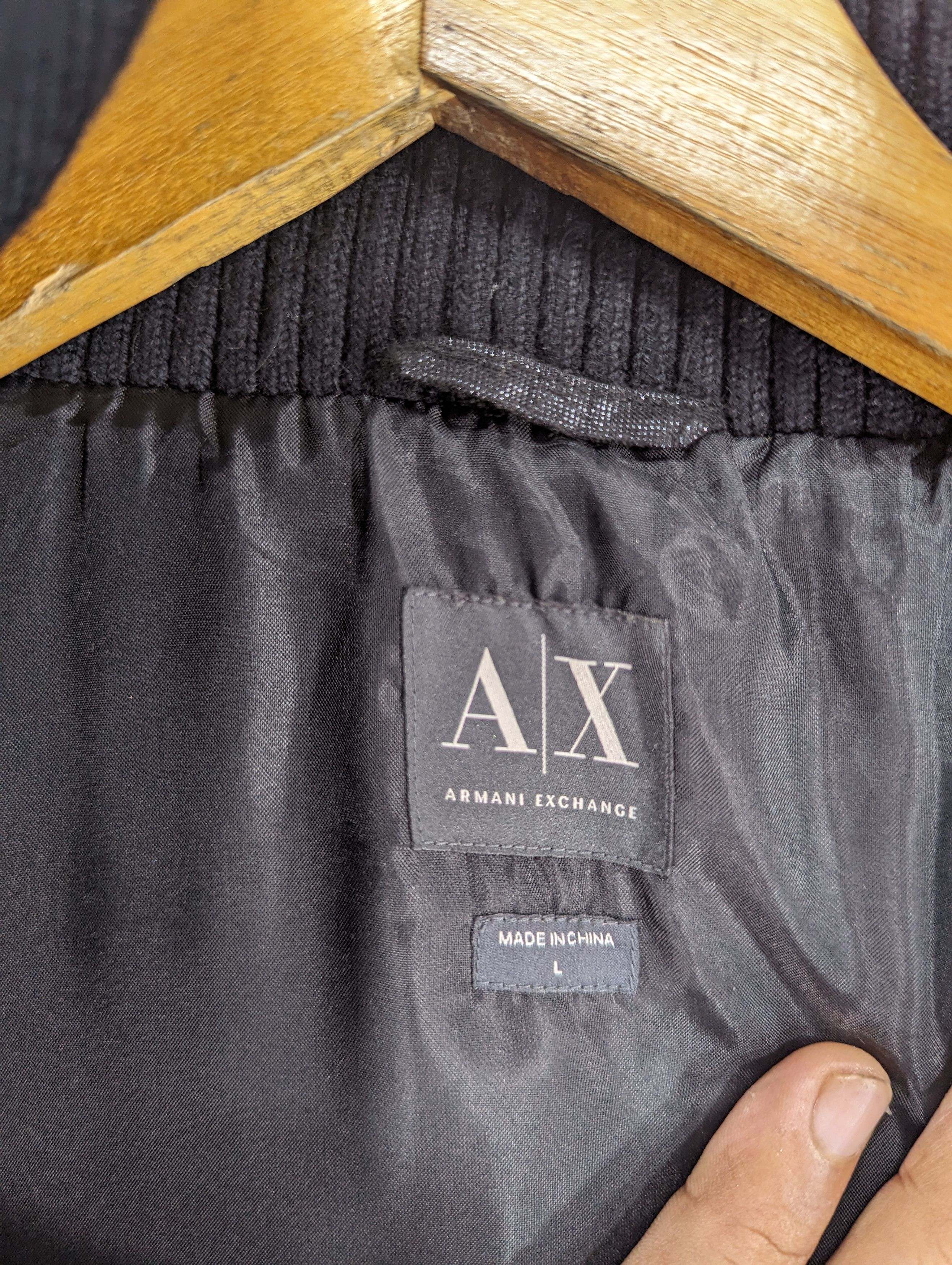 Armani Exchange Armani Exchange Standing Neck Shiny Textured Down Jacket Size L / US 10 / IT 46 - 12 Thumbnail