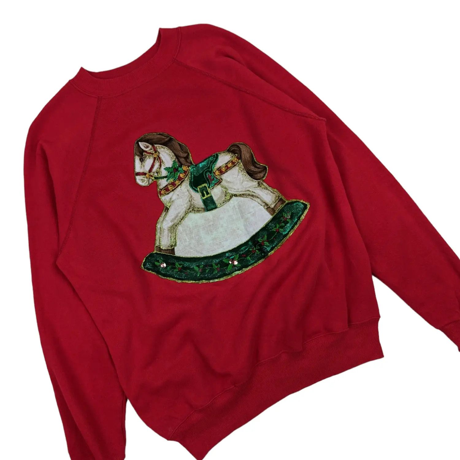 Hanes 90's HANES Wooden Hobby Horse Graphic Image Sweatshirt Size L / US 10 / IT 46 - 2 Thumbnail
