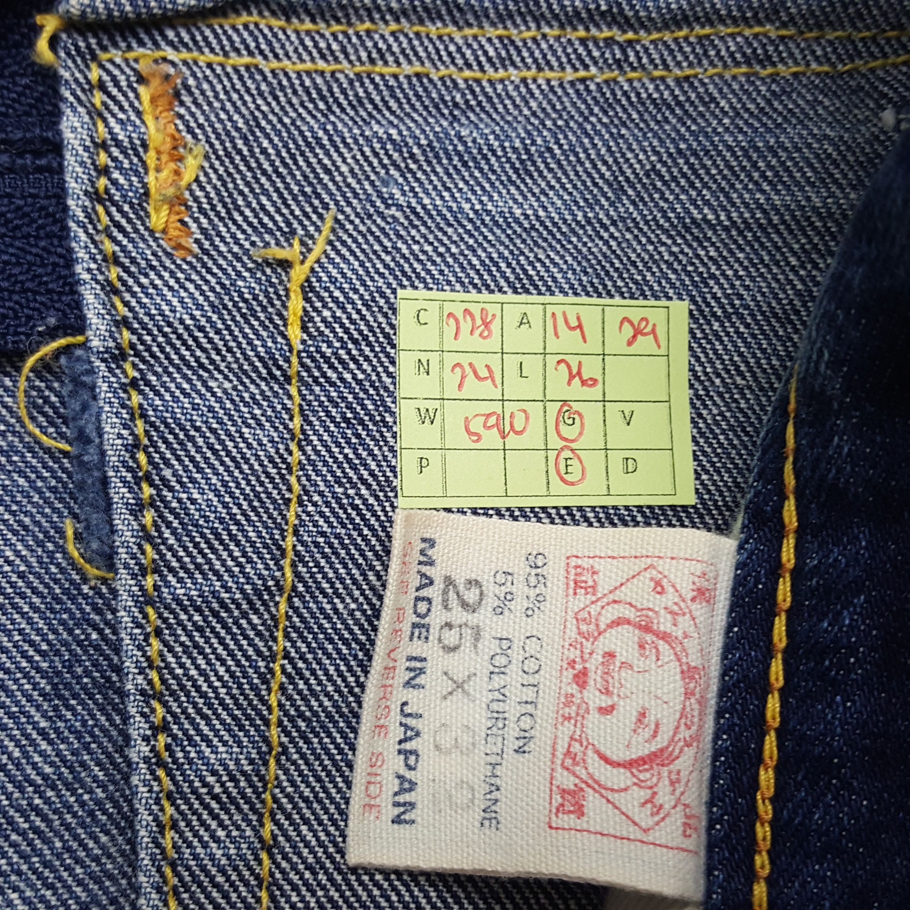 Evisu × Japanese Brand × Vintage Vintage Evisu Japanese Brand Daicock Custom Art Denim Jeans Size 28" / US 6 / IT 42 - 8 Thumbnail