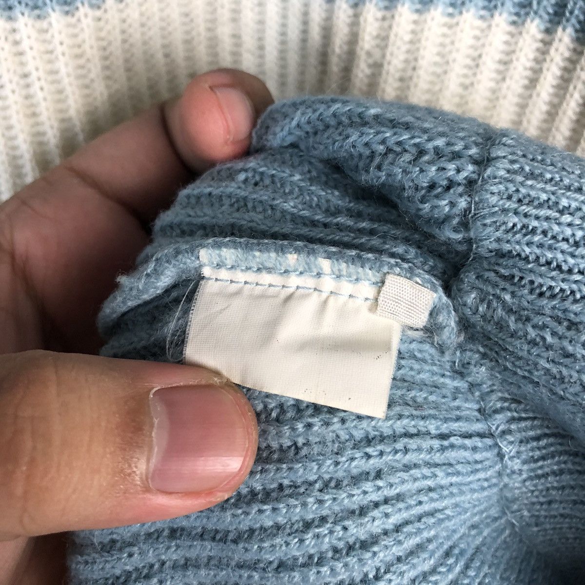 Vintage DL Porto Bellos Blue White Knitwear #C610 Size US L / EU 52-54 / 3 - 11 Thumbnail