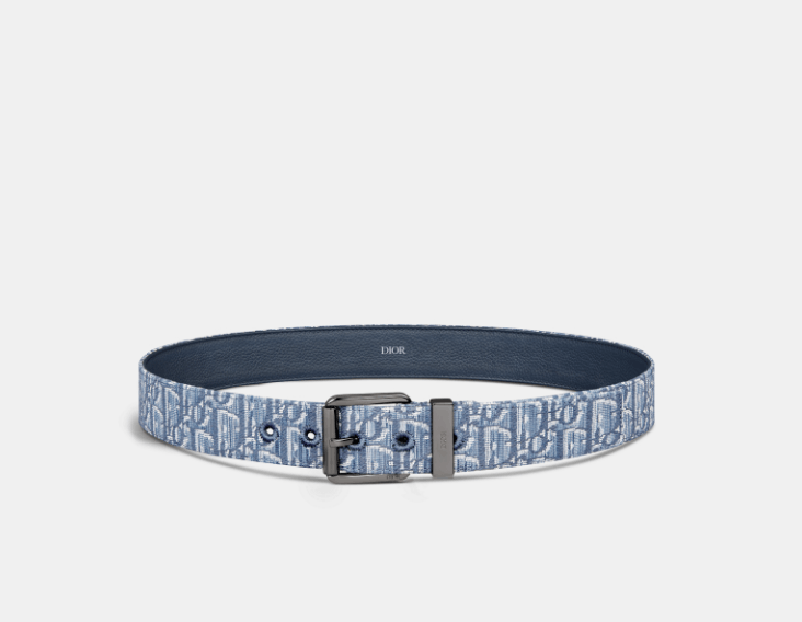 Dior AW07 Dior Homme 'Navigate' Black Leather Double Wrap Belt