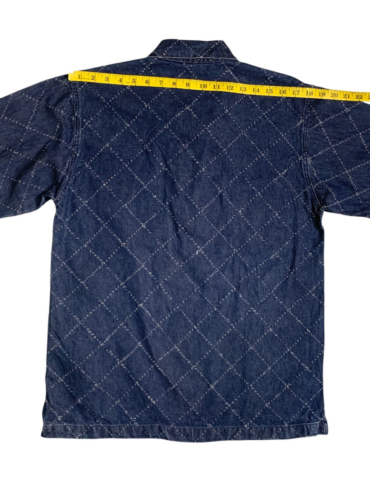 Japanese Brand Rare Design Under Level Soft Denim Western Shirts Size L / US 10 / IT 46 - 12 Thumbnail