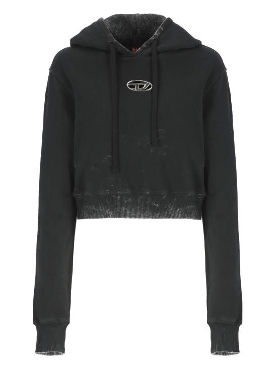 Diesel DIESEL Women Hoodies A14492 0IPAC900 Black Size M / US 6-8 / IT 42-44 - 1 Thumbnail
