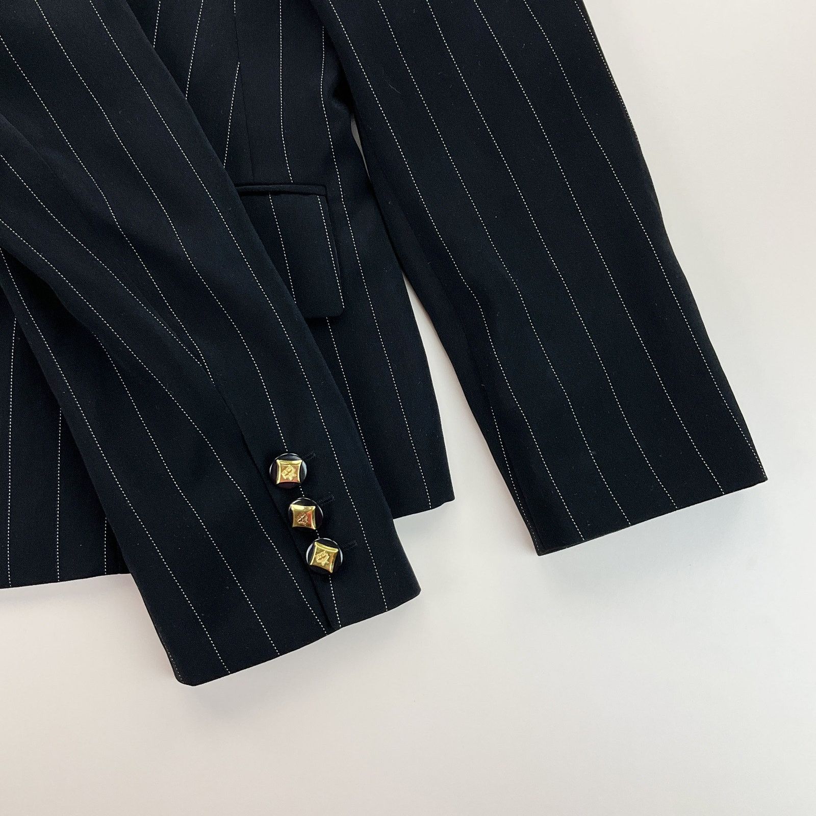 MCM Vintage Designer MCM 90s Blazer Jacket - Women Medium black Size M / US 6-8 / IT 42-44 - 2 Thumbnail