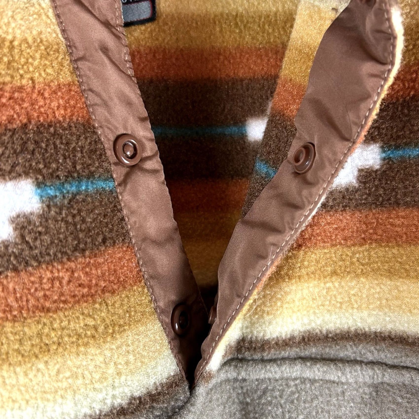 Vintage VINTAGE Cabin Fever By Ramatex Fleece Southwest Aztec 2XL 1/4 Button Pullover Pockets Mens Jacket Size US XXL / EU 58 / 5 - 4 Thumbnail