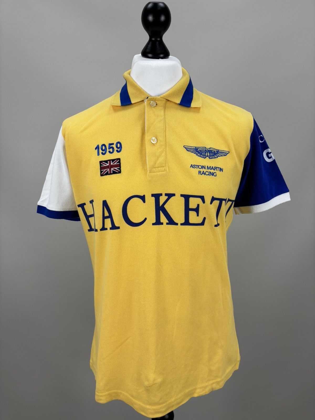 Hackett Mens t shirt Hackett Aston Martin Size M Color Yellow Size US M / EU 48-50 / 2 - 2 Thumbnail