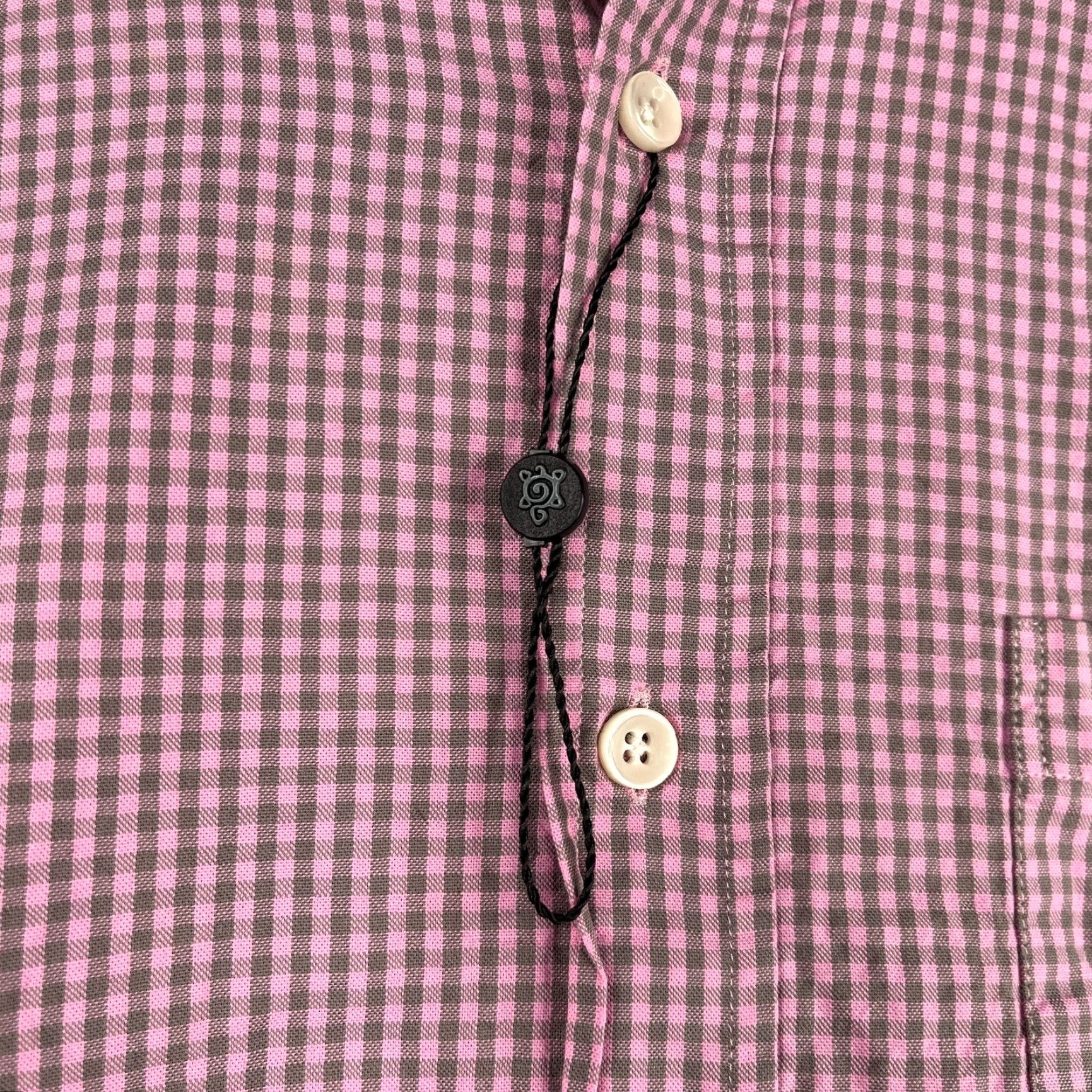 Vintage Turtleson Shirt 2XL Pink Check Button-Up Long Sleeve Mens Modern Preppy Casual Shirt Size US XXL / EU 58 / 5 - 3 Thumbnail