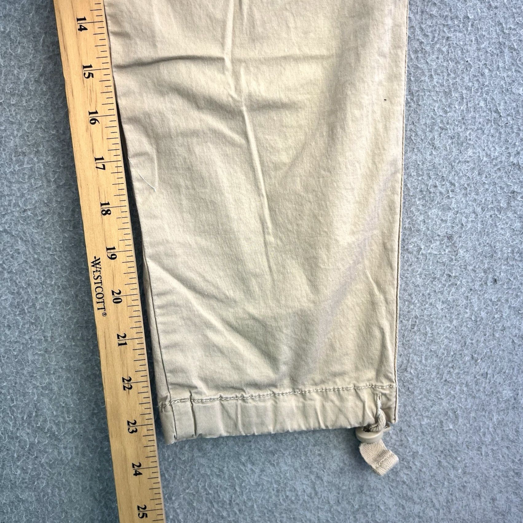 Tommy Hilfiger Tommy Hilfiger Pants Womens 4 Chelsea Cargo Beige Ankle Tie Casual Outdoors Size 27" / US 4 / IT 40 - 3 Thumbnail