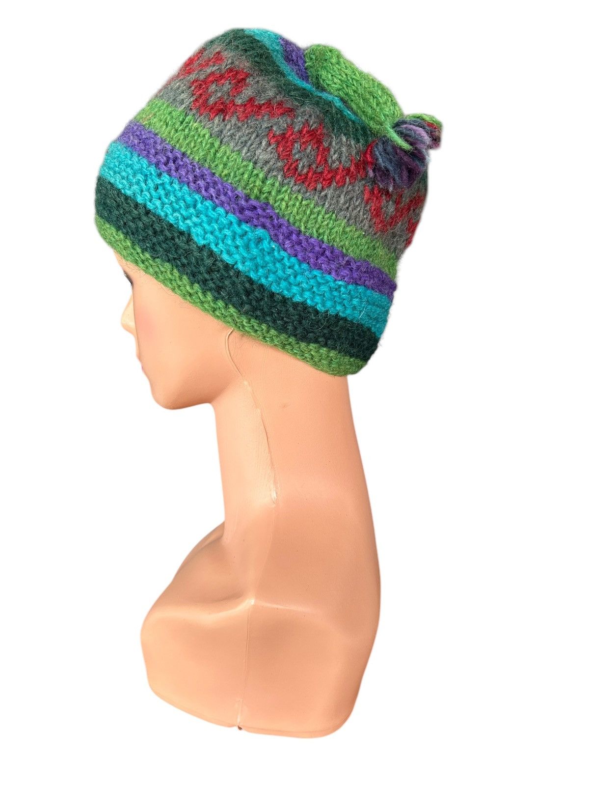 Japanese Brand × Kapital × Vintage Crochet Knitted Handmade Beanie Hats Size ONE SIZE - 4 Thumbnail