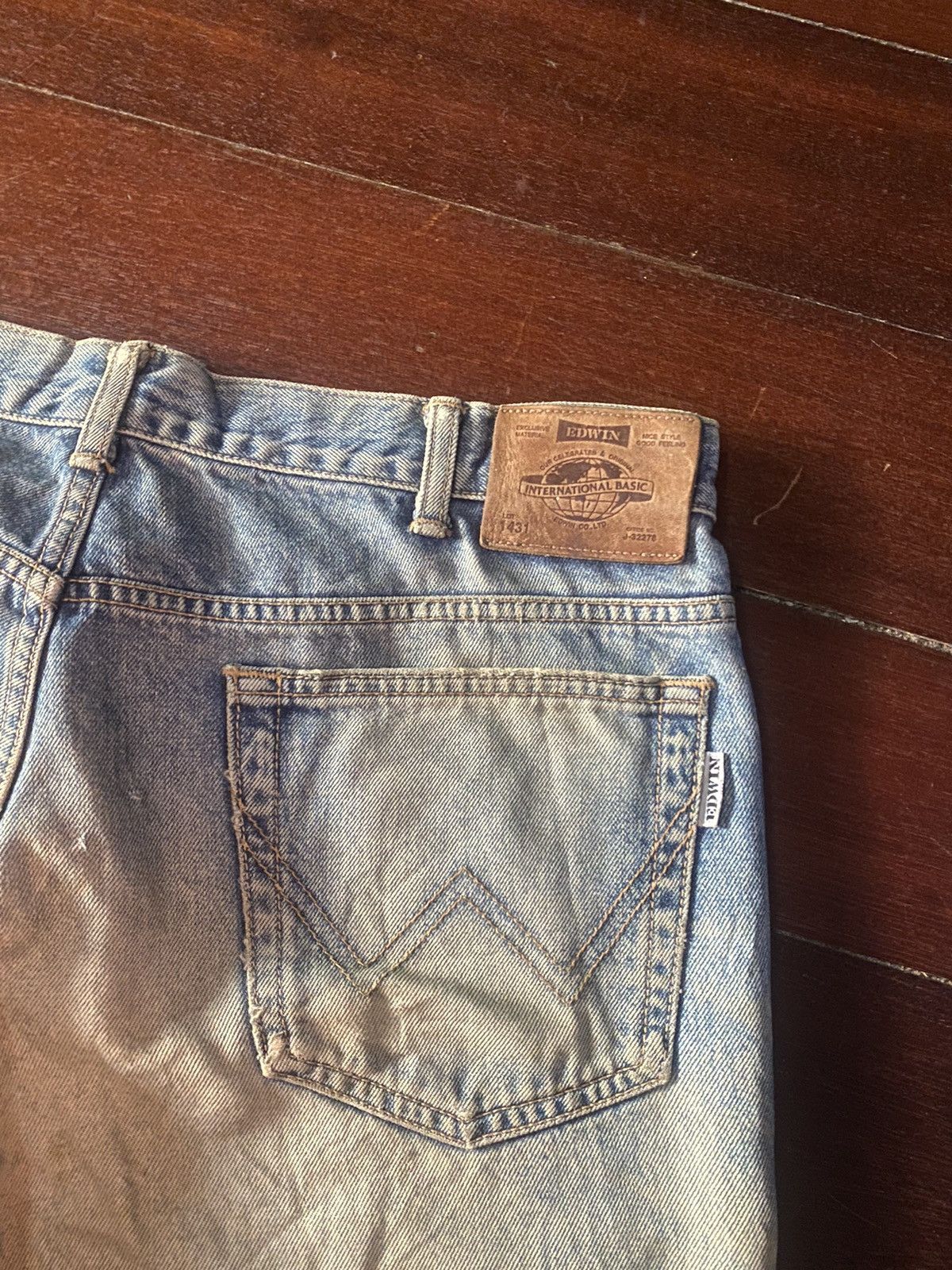 Edwin × Vintage FIRE 🔥 VINTAGE EDWIN INTERNATIONAL distressed faded mud wash Size US 36 / EU 52 - 14 Thumbnail