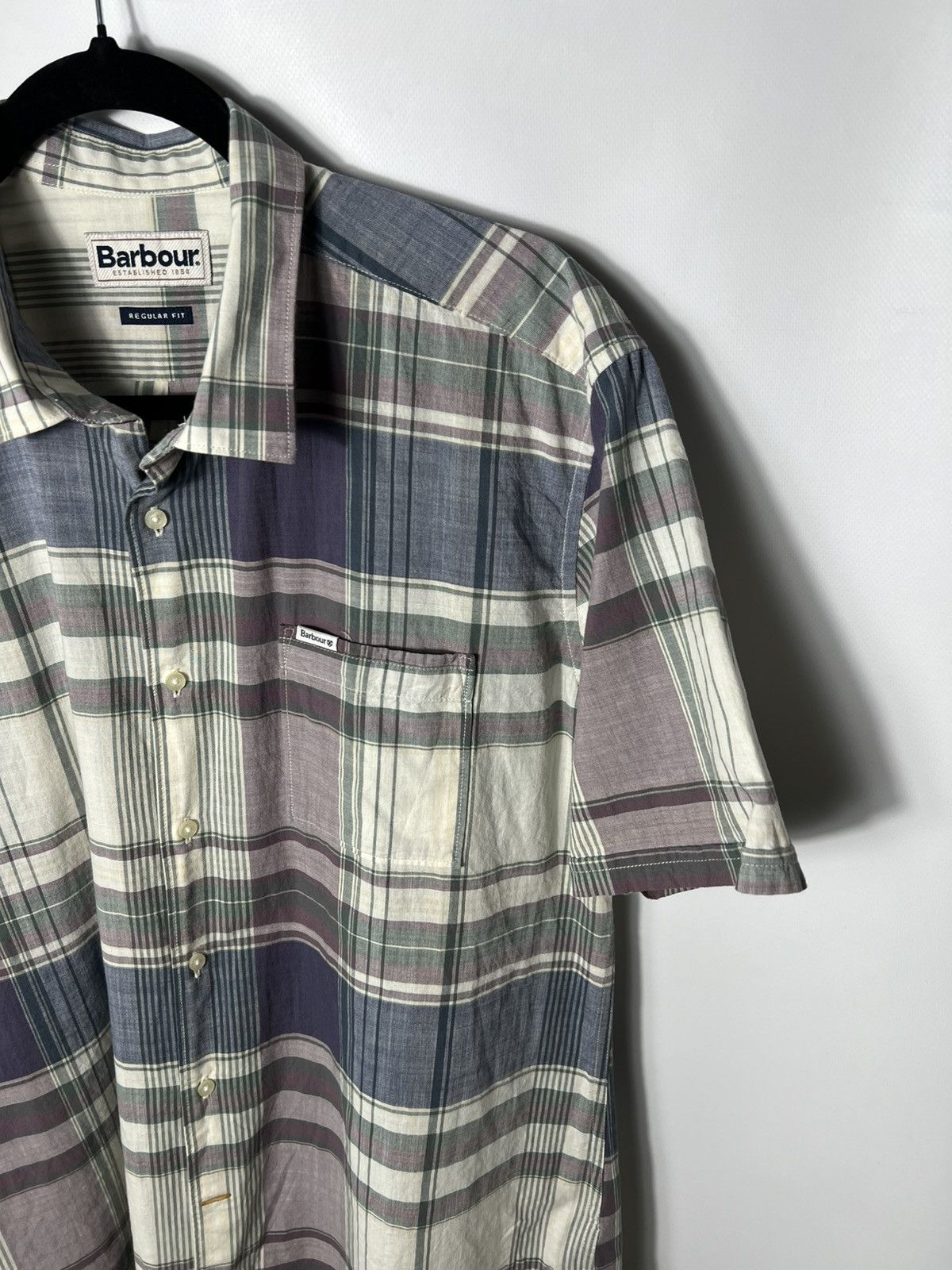 Barbour Vintage streetwear Barbour Swinton Regular Fit Button Shirt Size US L / EU 52-54 / 3 - 4 Thumbnail