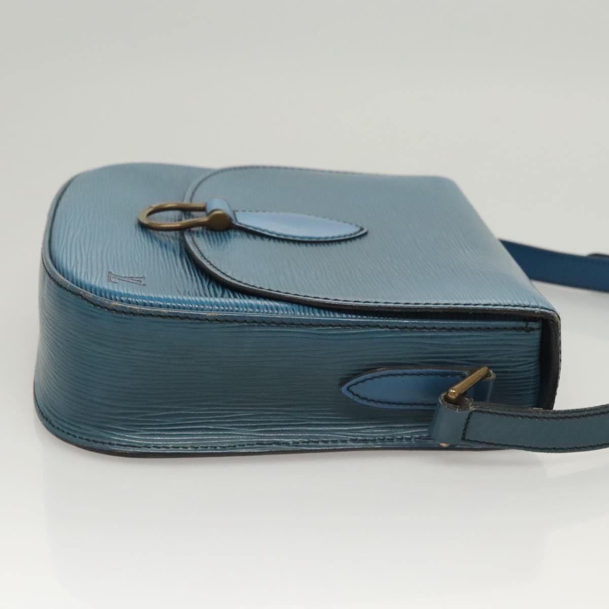 Louis Vuitton LOUIS VUITTON Epi Saint Cloud GM Shoulder Bag Toledo Blue Size ONE SIZE - 3 Thumbnail