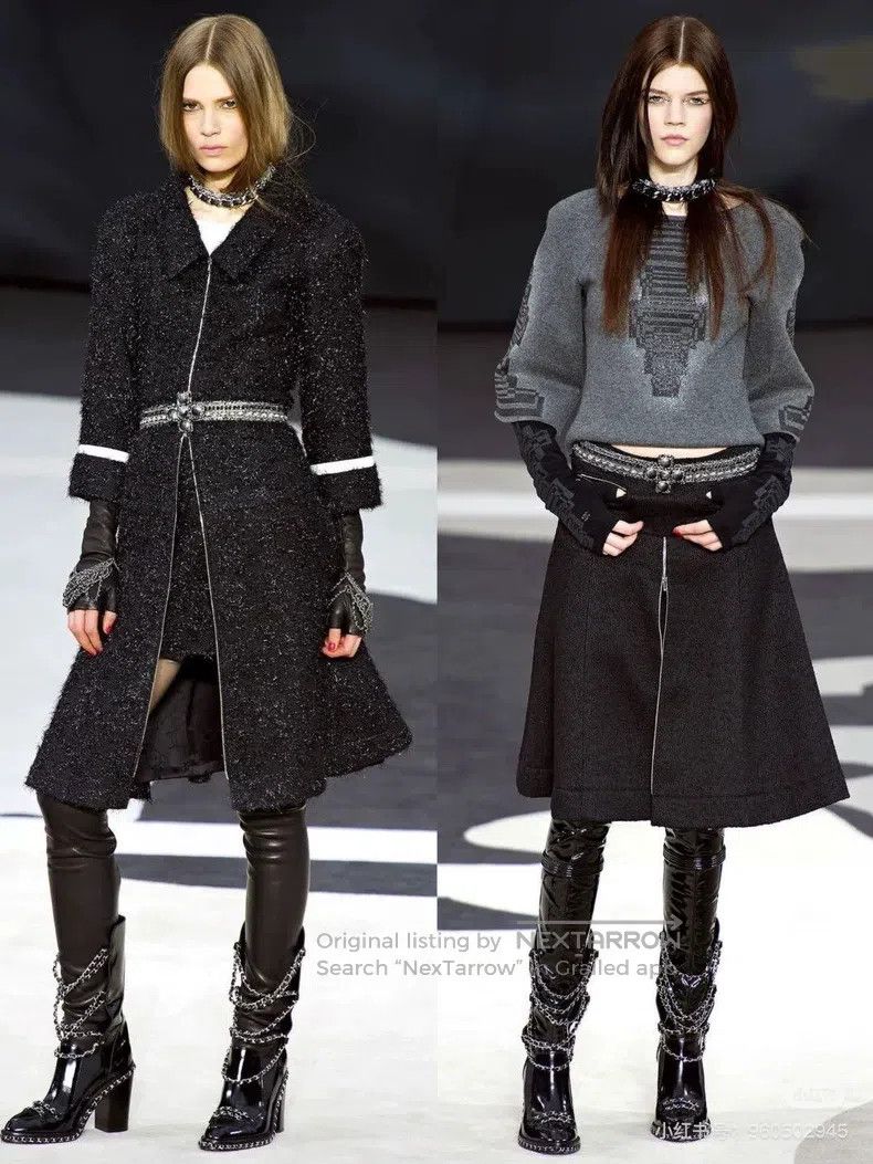 Chanel Chanel Earth Series Black Glitter Coat Size M / US 6-8 / IT 42-44 - 1 Thumbnail