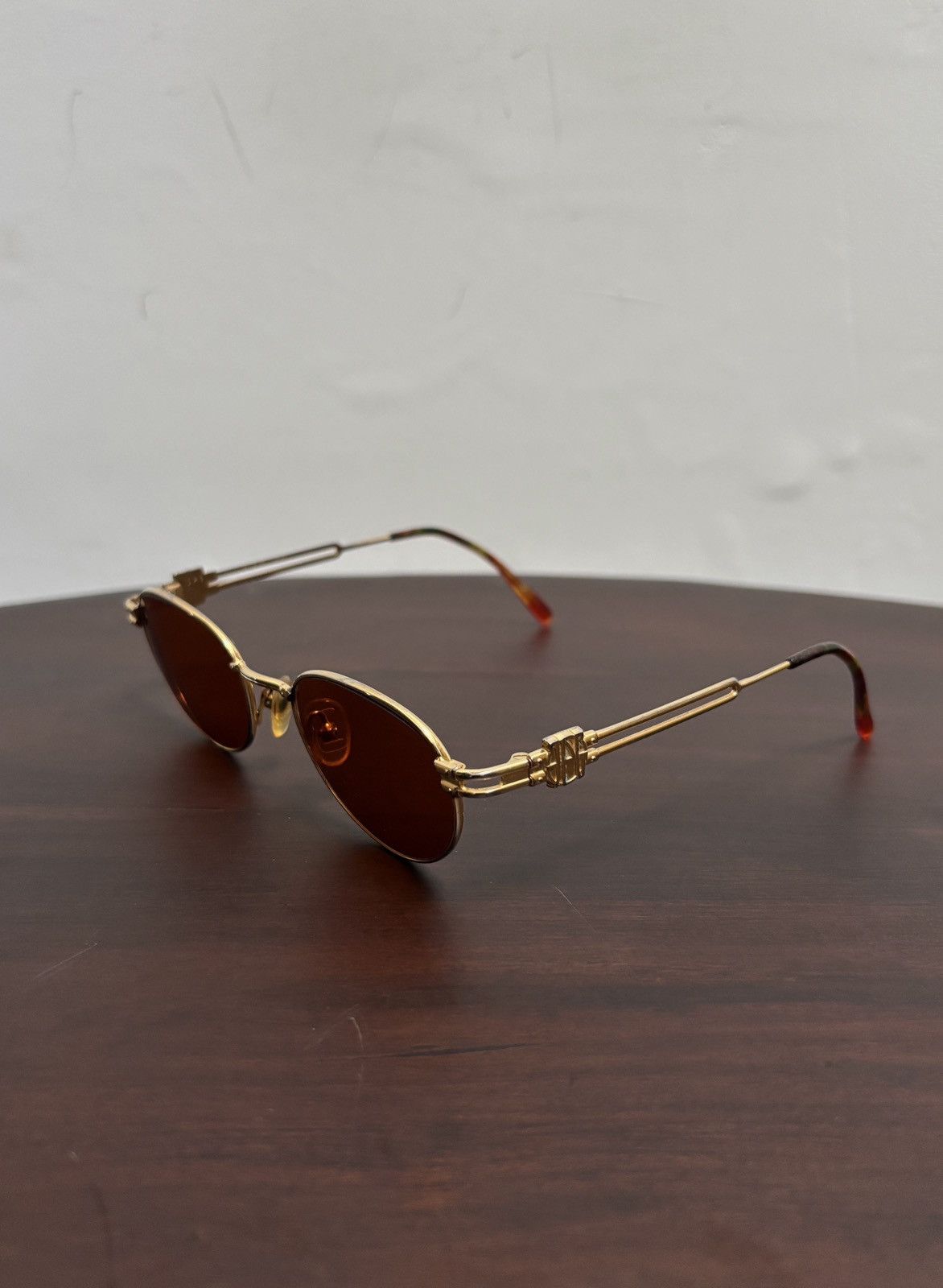 Jean Paul Gaultier FREE TAX! 90s Gold Framed Sunglasses Size ONE SIZE - 2 Thumbnail