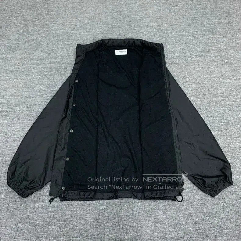 Balenciaga Balenciaga Black Printed Windbreaker Jacket. Size US XS / EU 42 / 0 - 5 Thumbnail