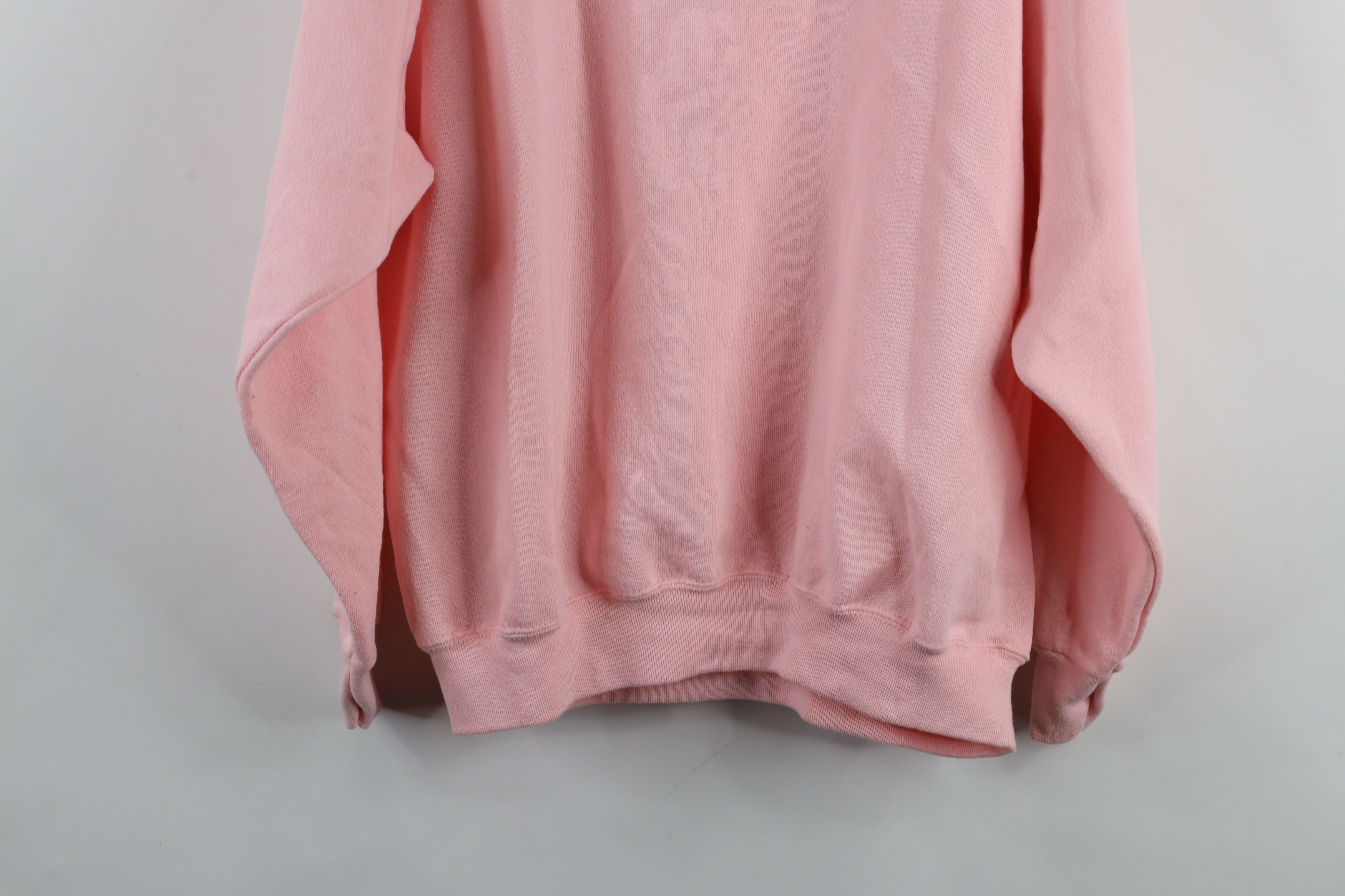 Vintage Vintage 90s Streetwear Blank Crewneck Sweatshirt Pink USA Size XL / US 12-14 / IT 48-50 - 10 Thumbnail