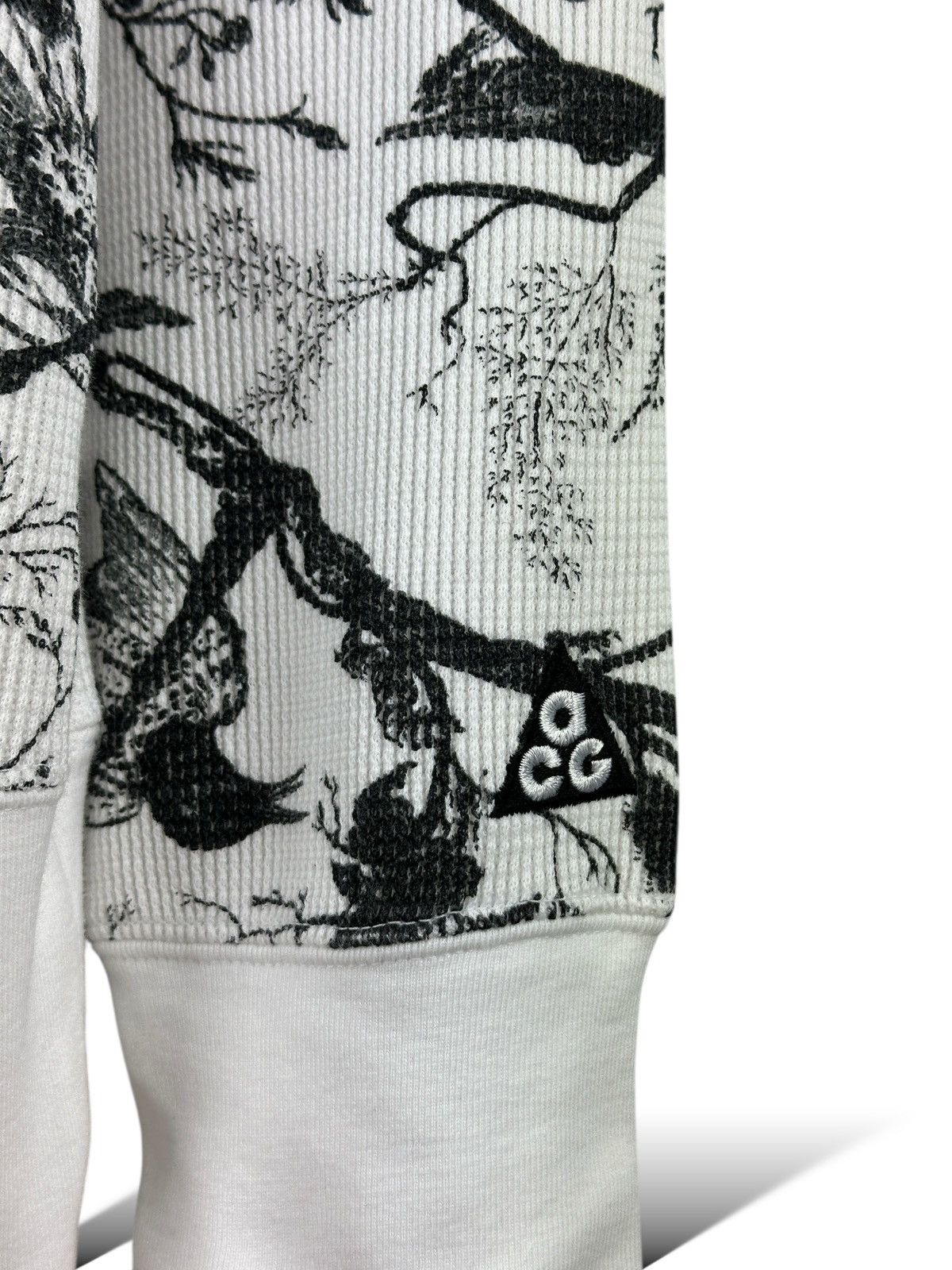 Nike ACG Nike ACG Women’s Waffle Long Sleeve Shirt Bird Printed Size M / US 6-8 / IT 42-44 - 6 Thumbnail