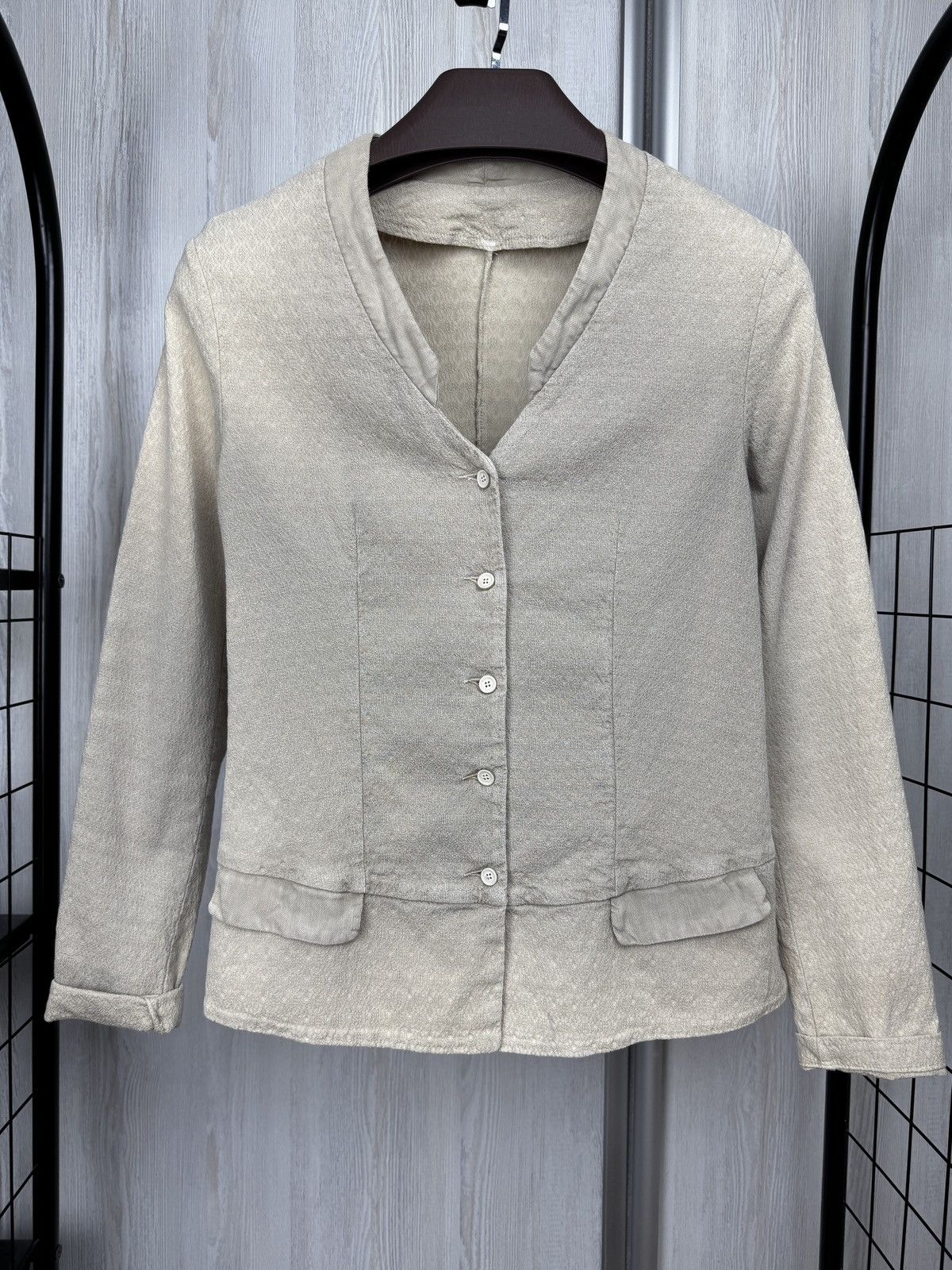 Transit Transit Par-Such patterned v-neck faded avant garde jacket Size XS / US 0-2 / IT 36-38 - 2 Thumbnail