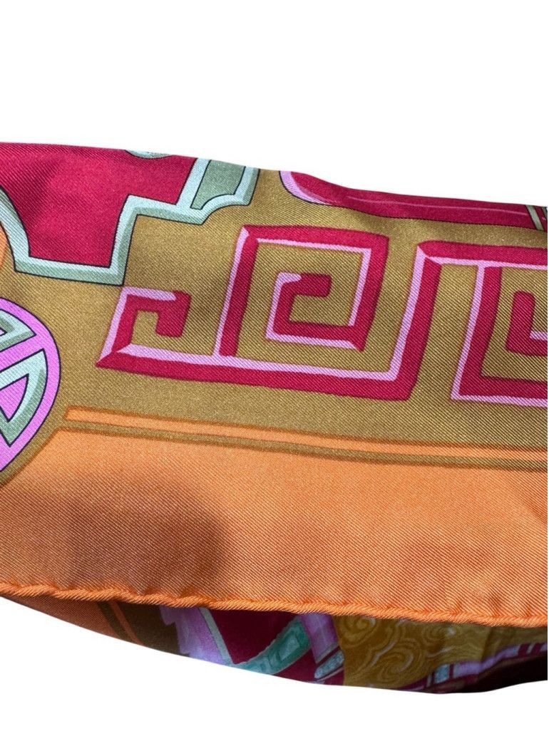 Cartier Cartier Silk Double Dragon Scarf/ Shawl 34" x34” in Box Size ONE SIZE - 9 Thumbnail