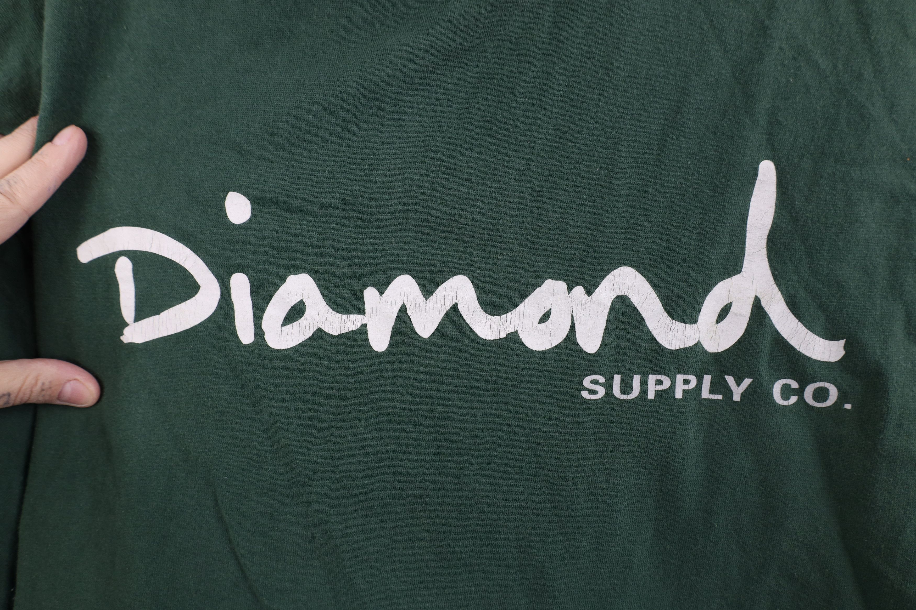 Diamond Supply Co. Vintage 90s Y2K Diamond Supply Co Skateboards T-Shirt USA Size US XXL / EU 58 / 5 - 4 Thumbnail