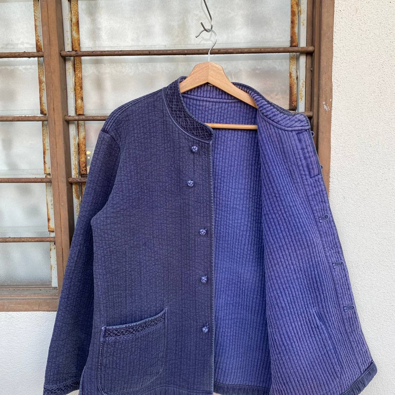 Japanese Brand 90s Vintage Japanese Indigo Blue Quilted KungFu Chore Jacket Size US L / EU 52-54 / 3 - 10 Thumbnail