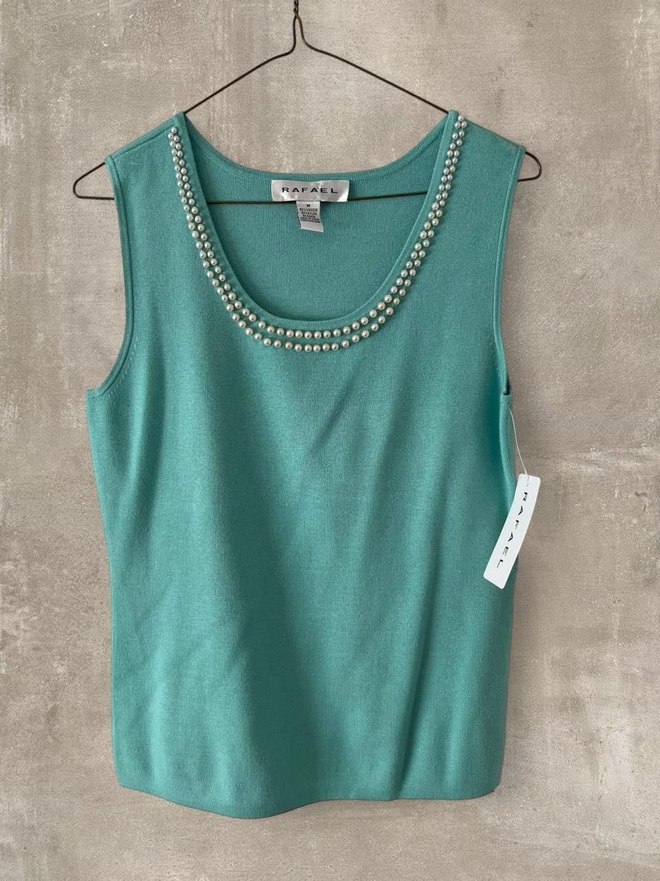 Other Rafaella Teal 4 Piece Outfit Set Jacket Skirt Tank Top Size M / US 6-8 / IT 42-44 - 1 Thumbnail