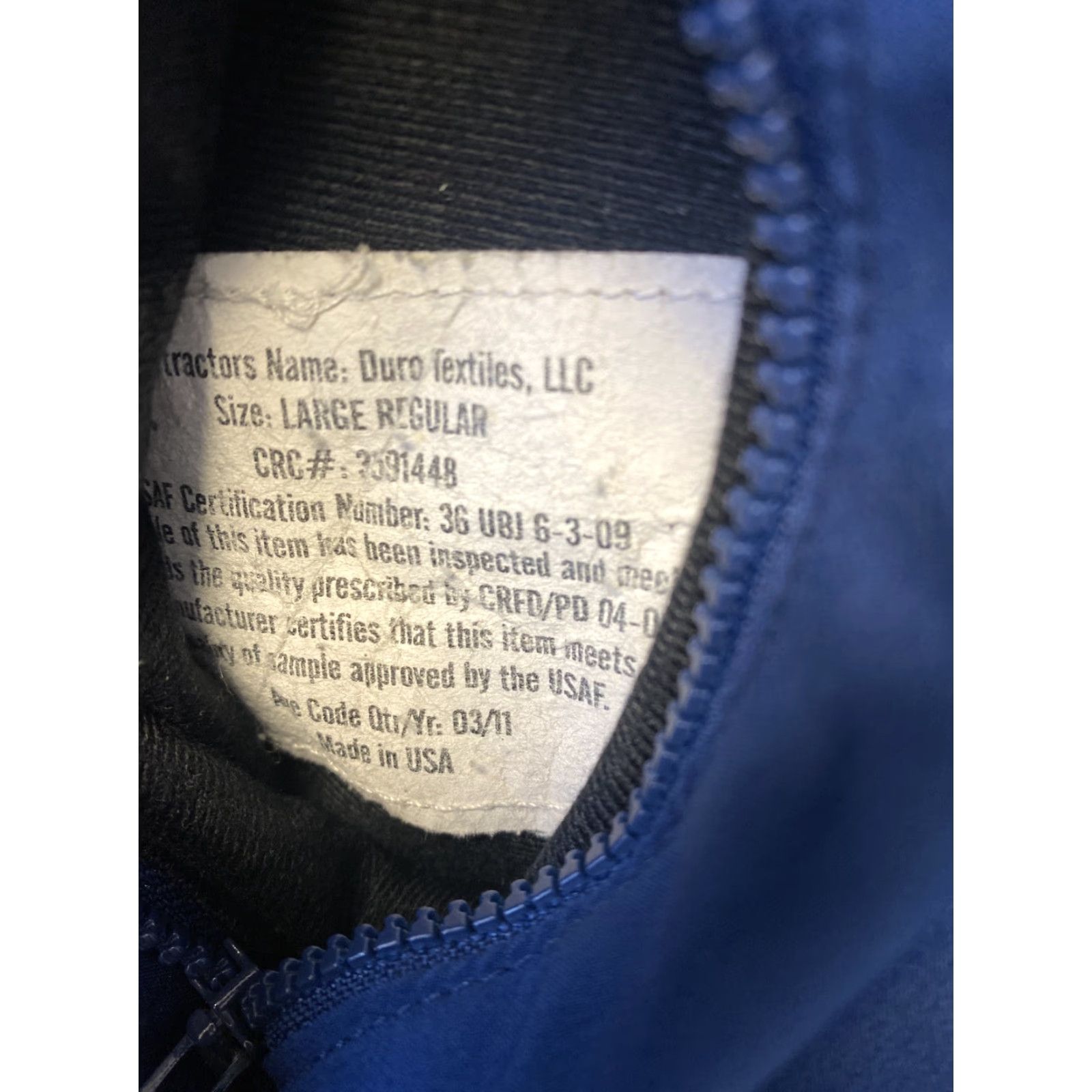 Vintage SKILCRAFT US Air Force Windbreaker Jacket Men's L Blue Full Zip Casual Gym Military Size US L / EU 52-54 / 3 - 4 Thumbnail
