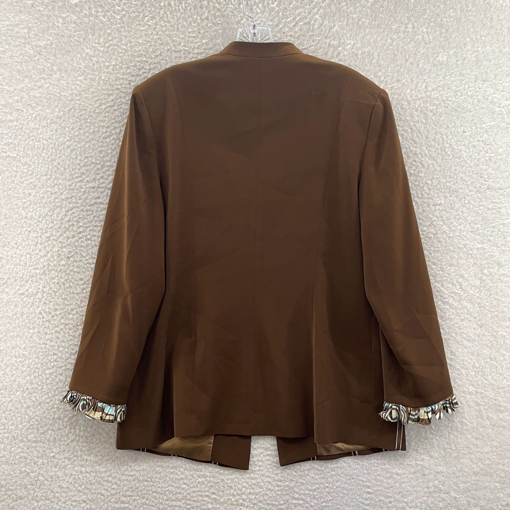 Vintage VINTAGE Blazer Jacket 14 Womens Brown Lined Rhinestone Studded Bling Statement Susanna Blazer 1990s Ladies Brown Blazer Mens? Size XL / US 12-14 / IT 48-50 - 2 Thumbnail