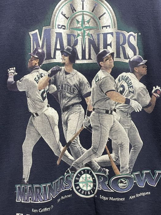 Vintage 1997 Griffey Buhner Edgar Rodriguez Seattle Mariners row 90s