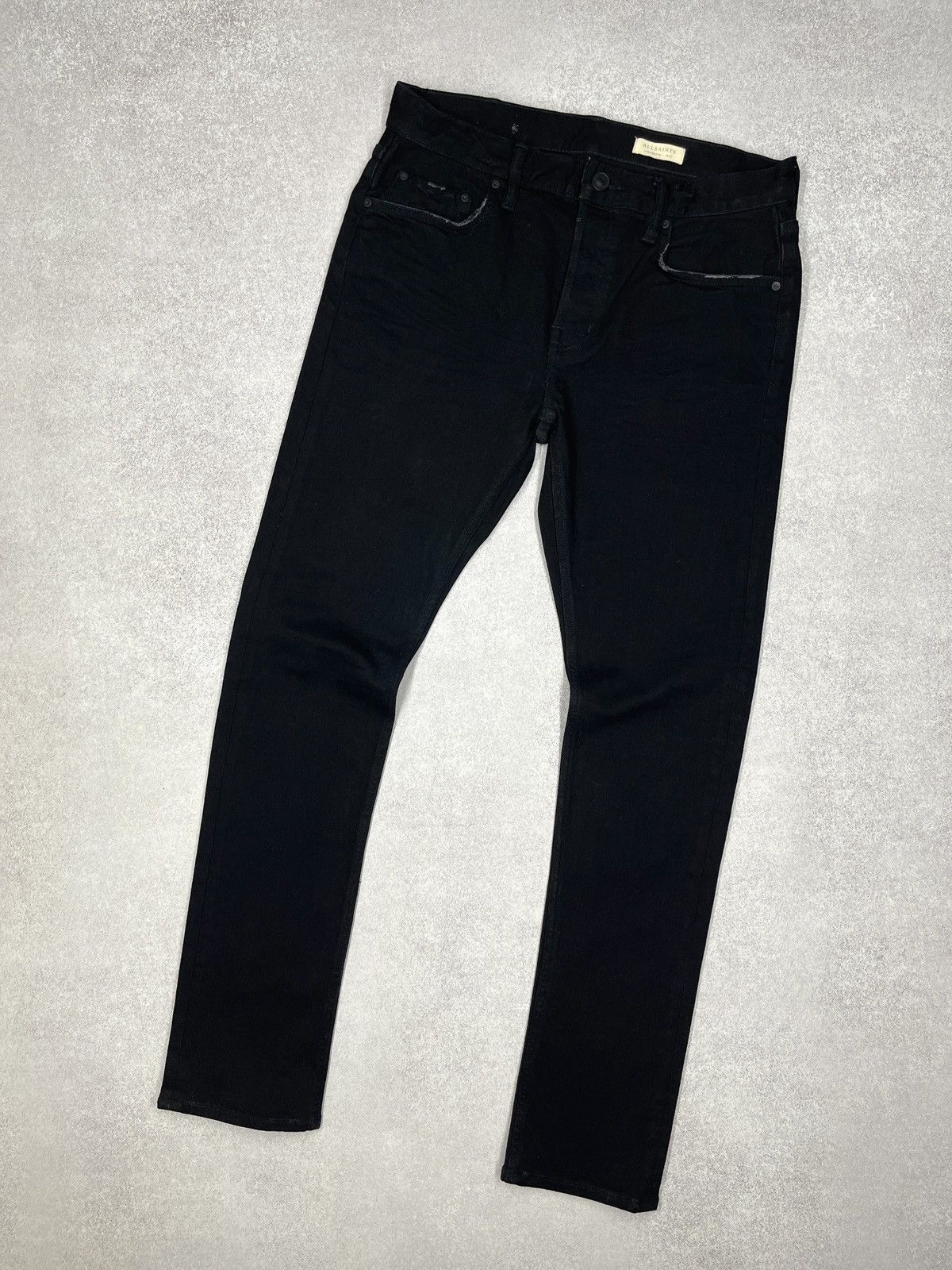 Allsaints Mens AllSaints Cigarette Block Denim Jeans Size 32 Size US 32 / EU 48 - 6 Thumbnail