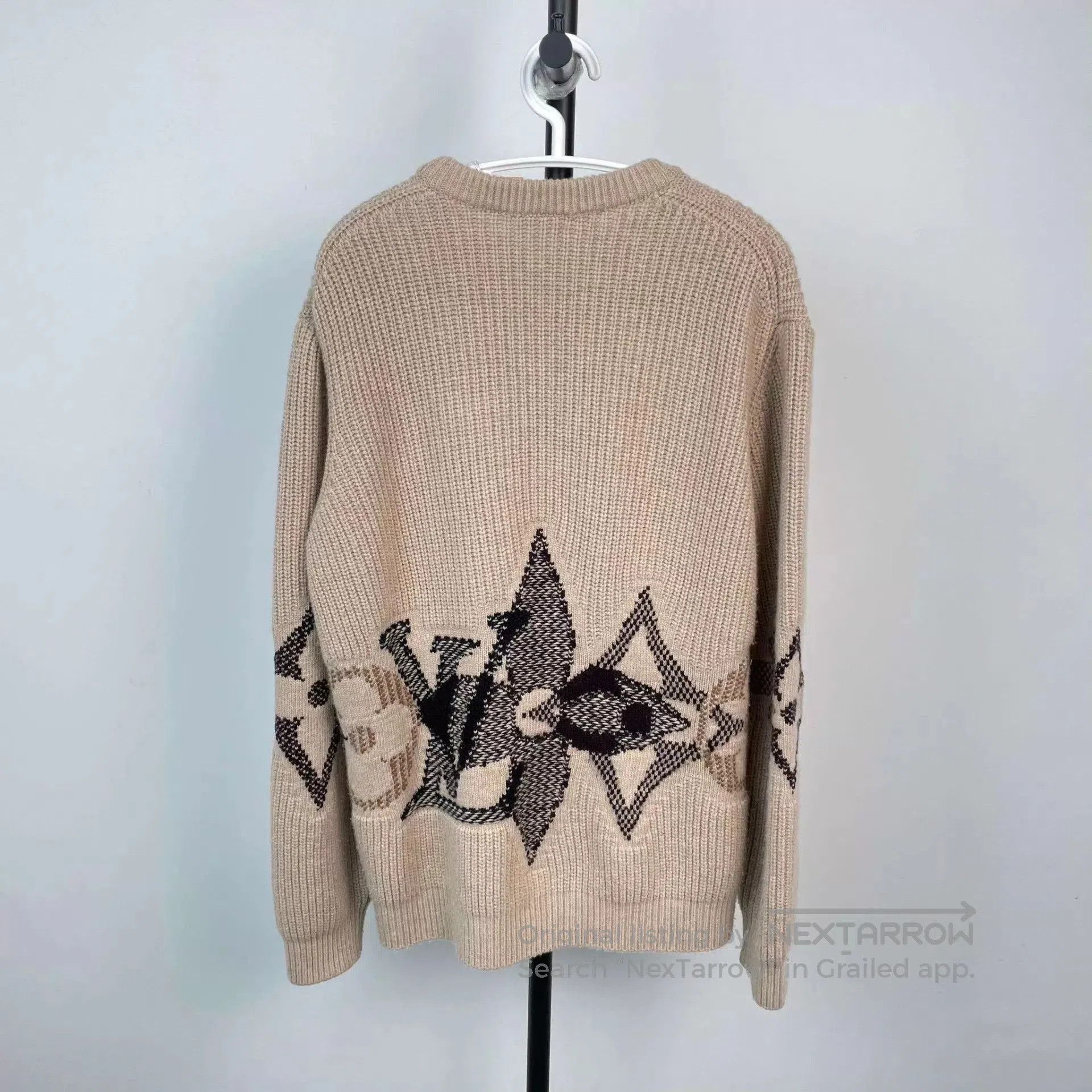 Louis Vuitton Beige Patterned Knit Sweater. Size US S / EU 44-46 / 1 - 2 Thumbnail