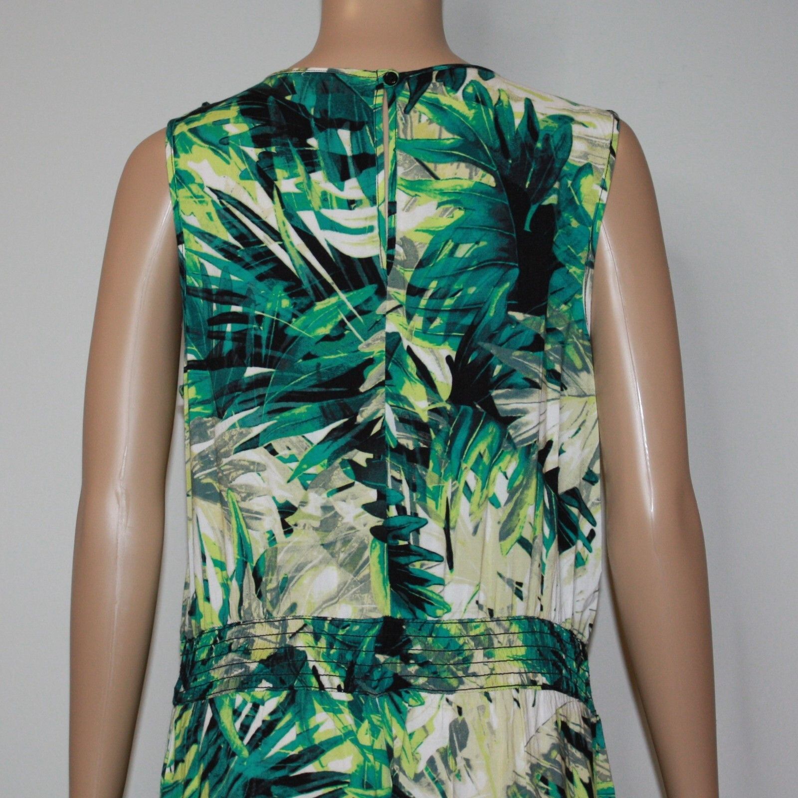 Other Marcelle Margaux Tropical Leaf Print Sleeveless Jumpsuit Size 26" / US 2 / IT 38 - 6 Thumbnail