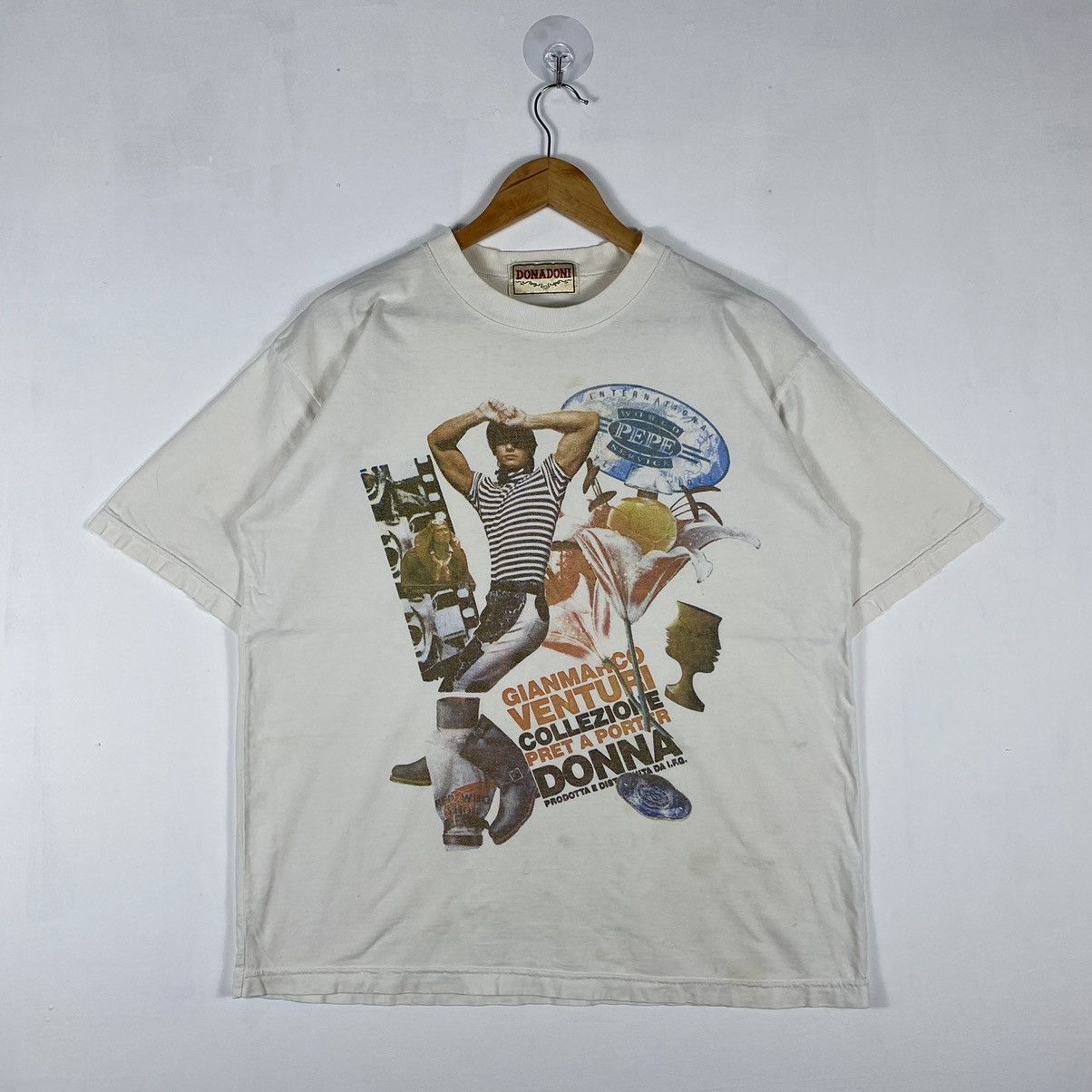 Vintage Vintage 90's DONADONI GIANMARCO VENTURI Collection Tee Size US L / EU 52-54 / 3 - 2 Thumbnail