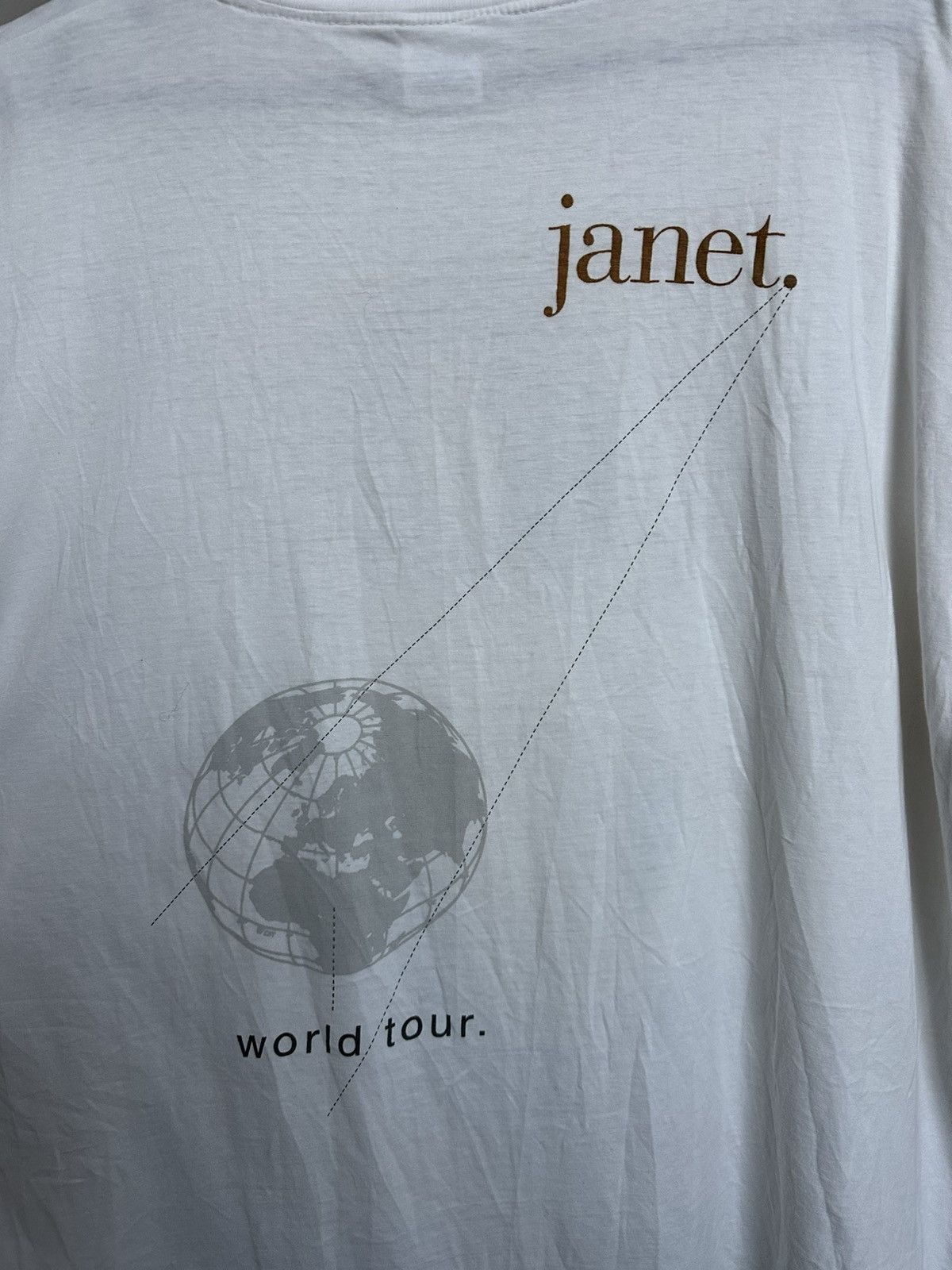 Band Tees 1993 Janet Jackson World Tour Vintage Band T-Shirt Tee Size US XL / EU 56 / 4 - 10 Thumbnail