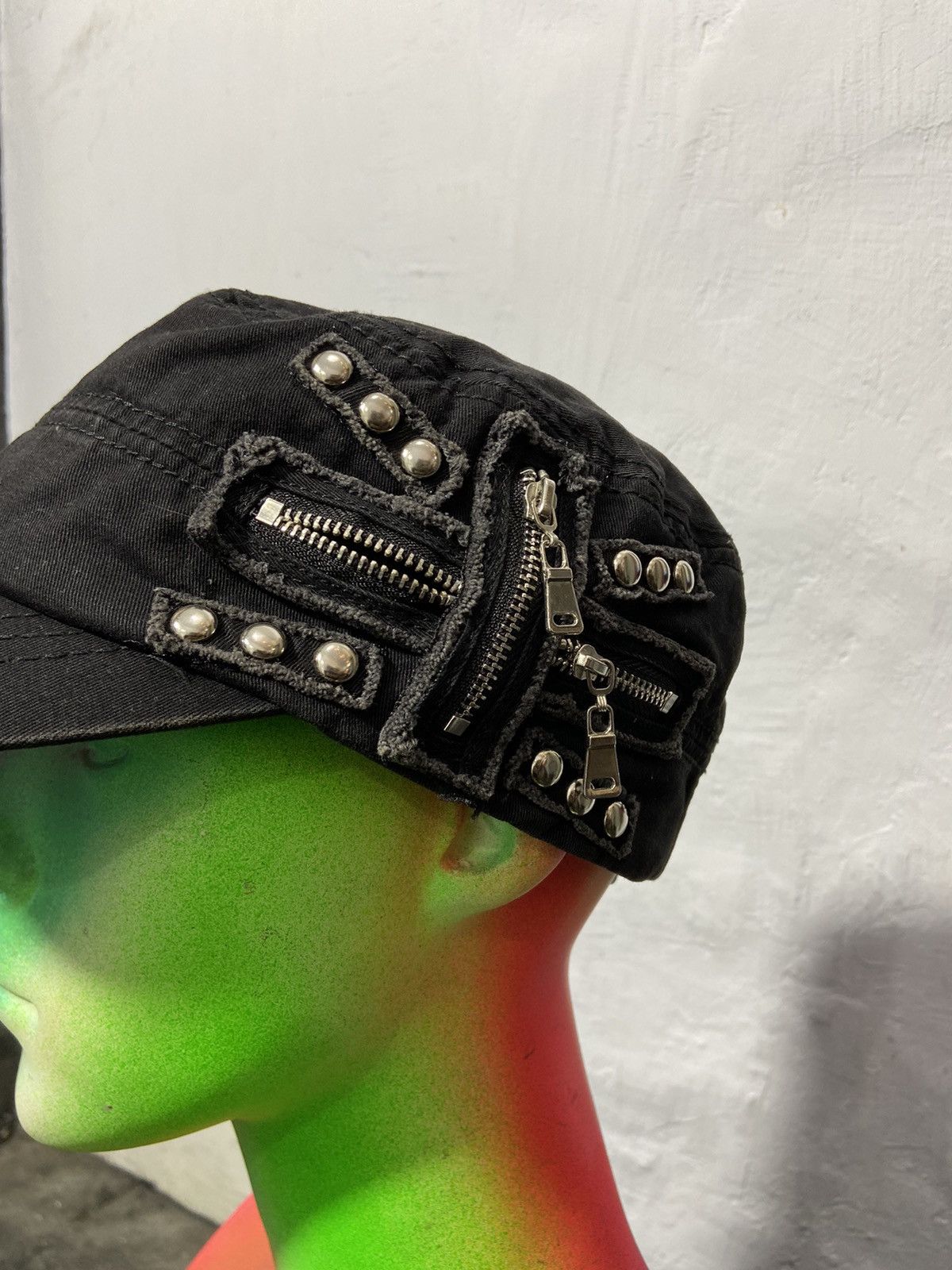If Six Was Nine Vintage Cadet Hat Senditionaries Punk Style Y2K Size ONE SIZE - 2 Thumbnail
