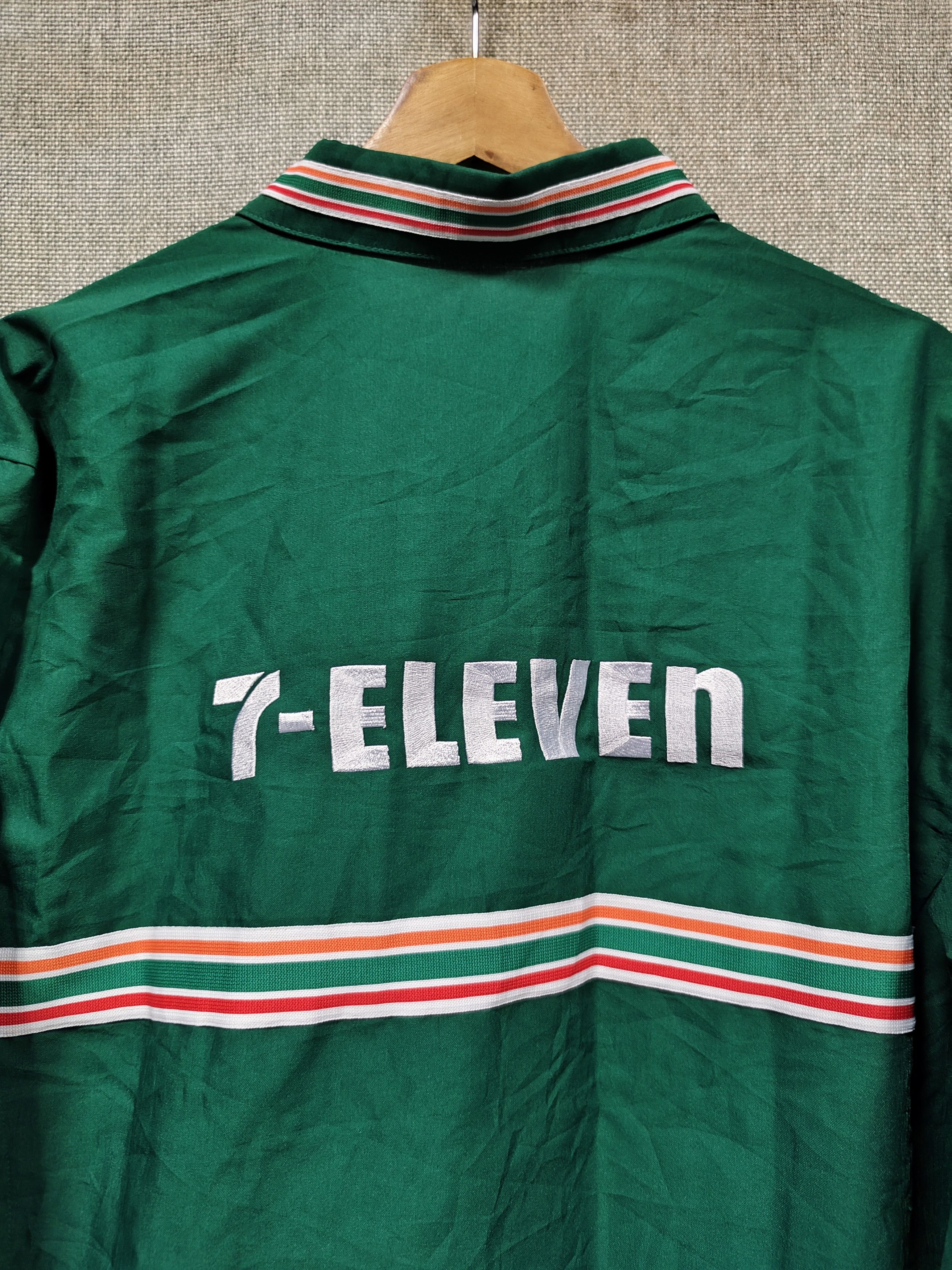 Japanese Brand Vintage 7-Eleven Uniform Shirt Zip Up Size US XL / EU 56 / 4 - 4 Thumbnail